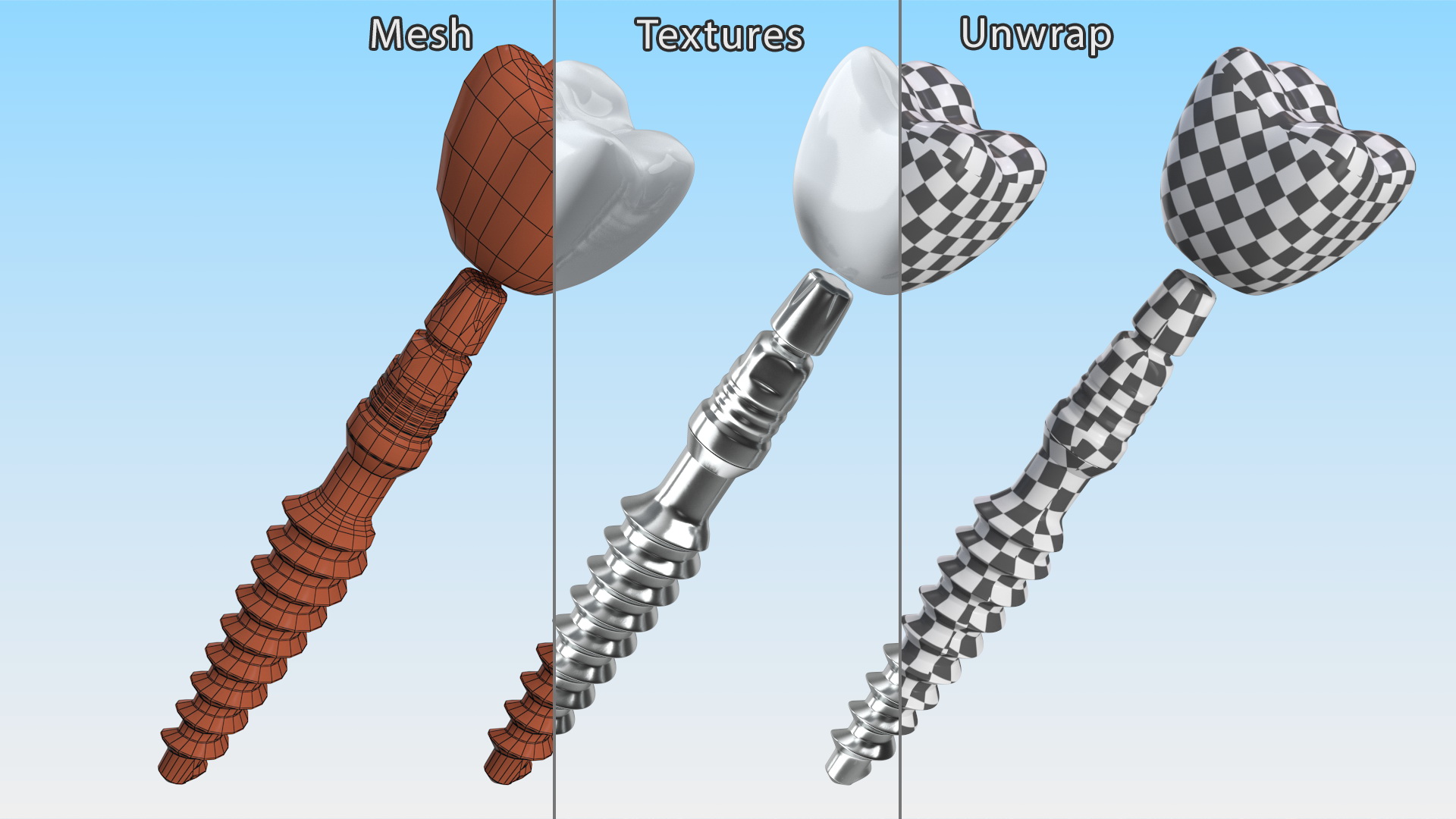 3D KOS Series Dental Implants 6 cm