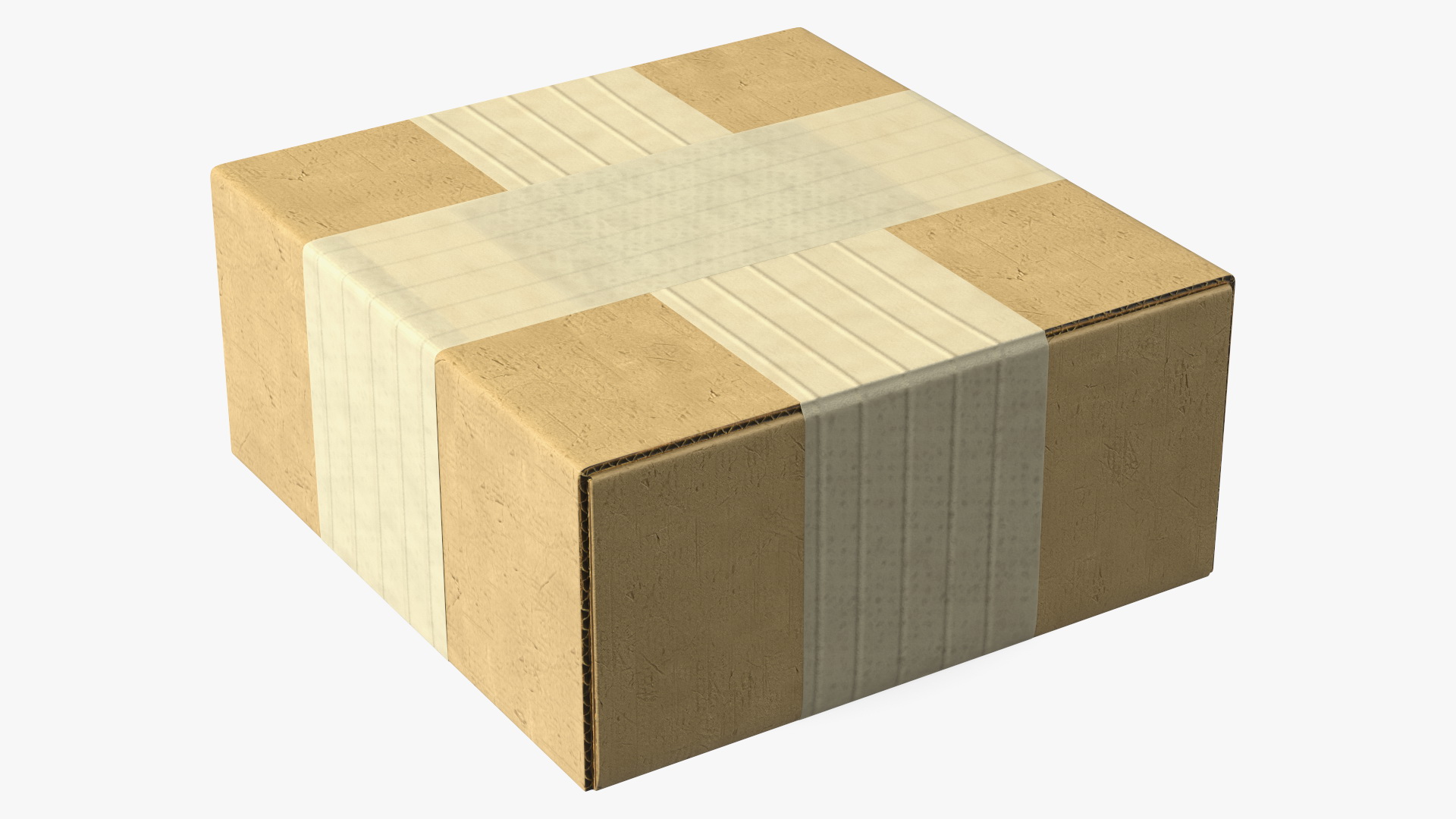 3D model Cardboard Box Closed with Tape