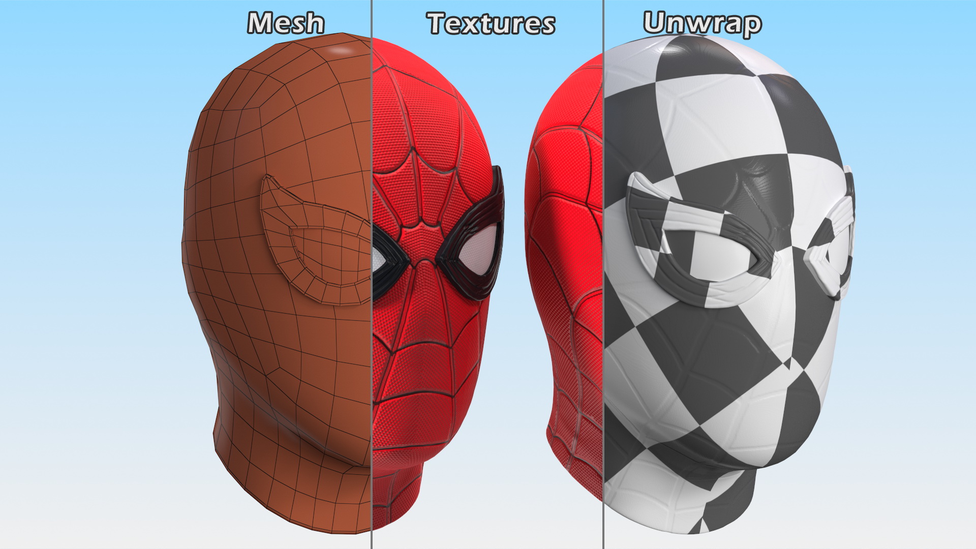 Spider Man Helmet 3D