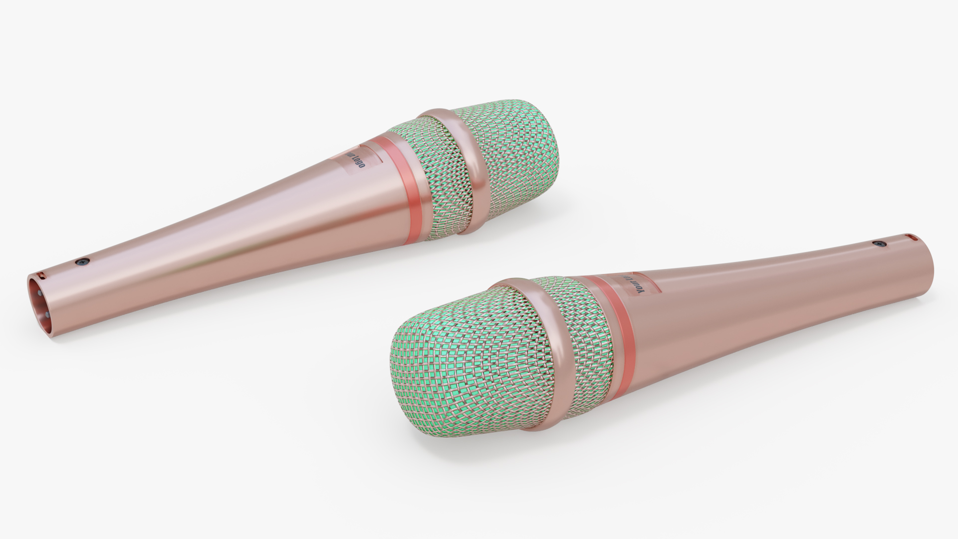 Handheld Vocal Microphone Mockup 3D