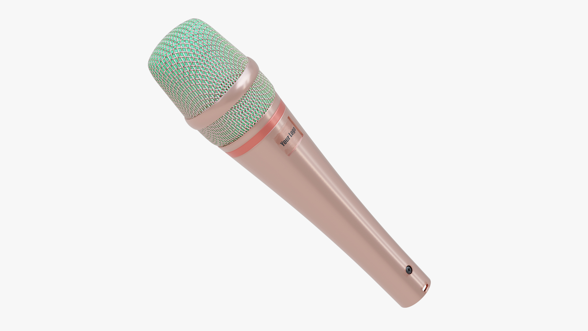 Handheld Vocal Microphone Mockup 3D