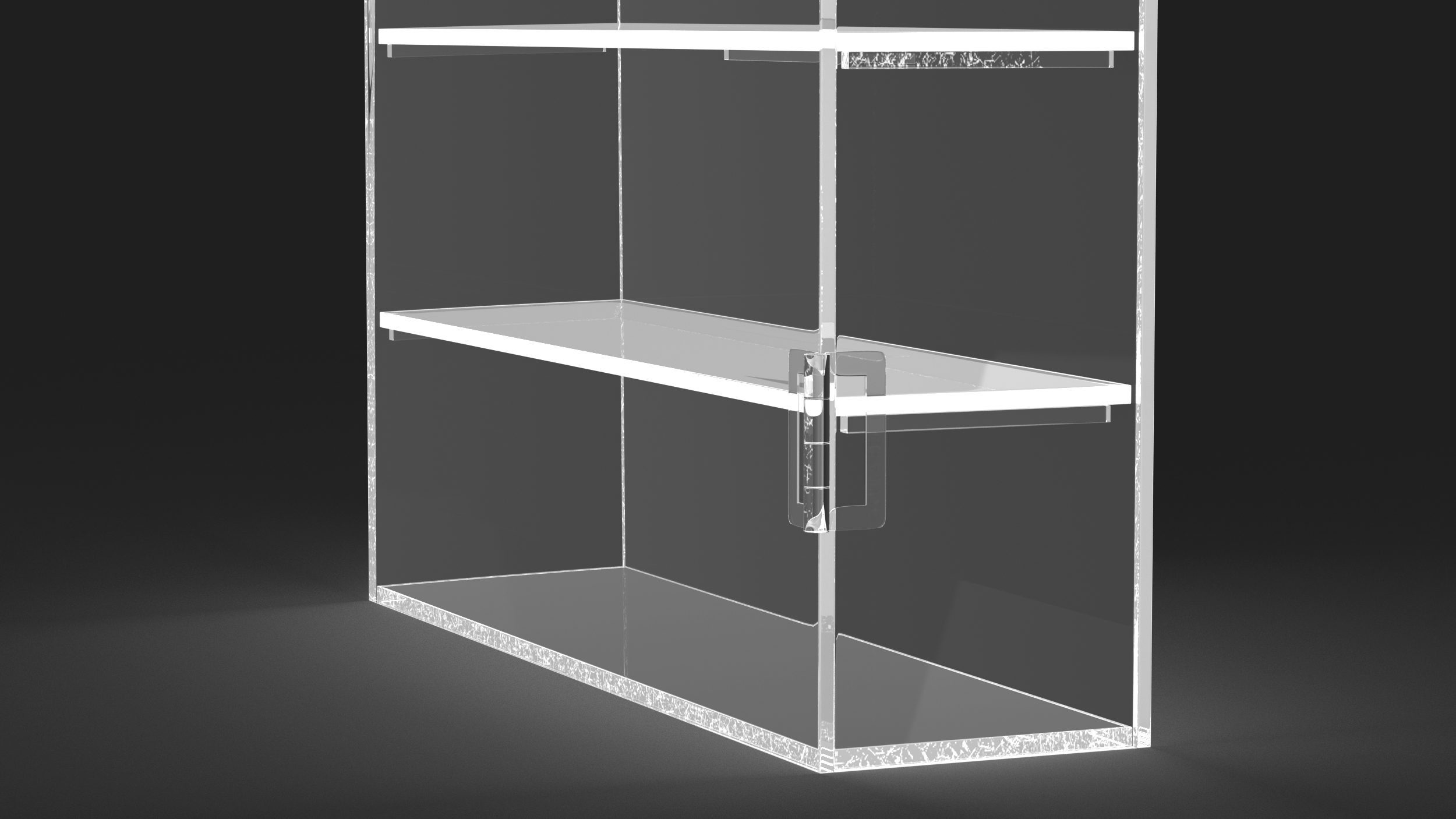 3D Display Rack Case Empty model