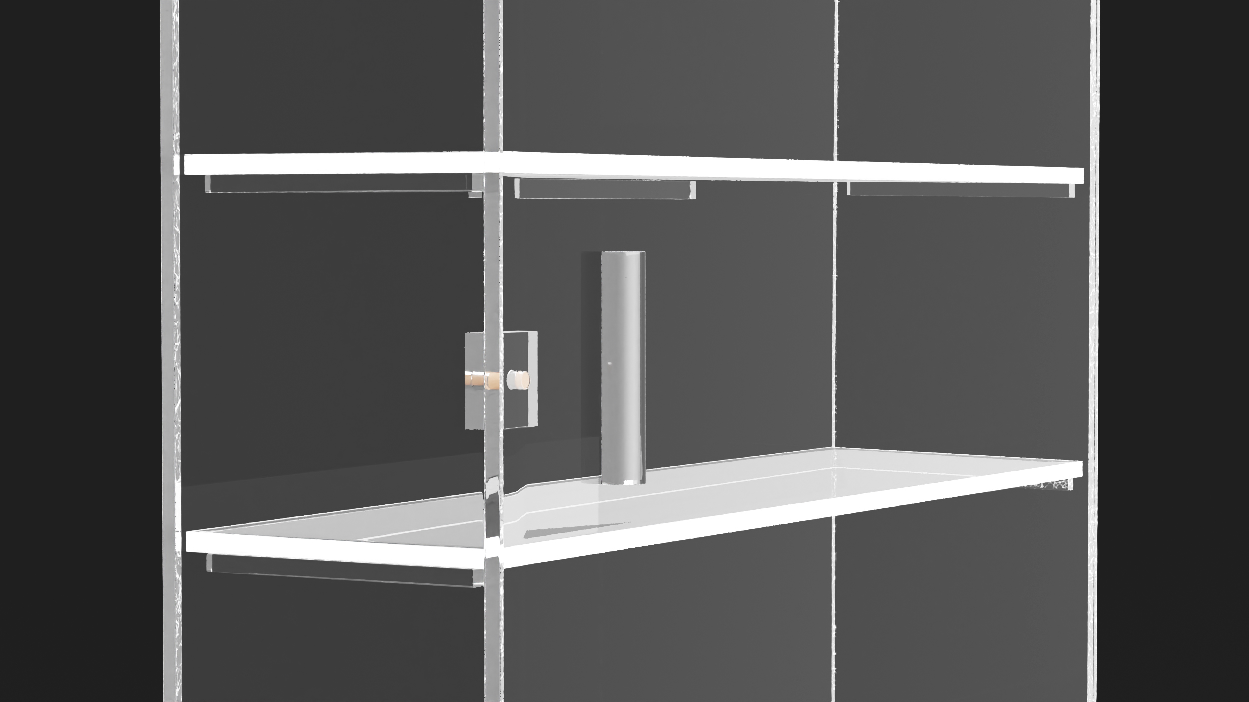 3D Display Rack Case Empty model