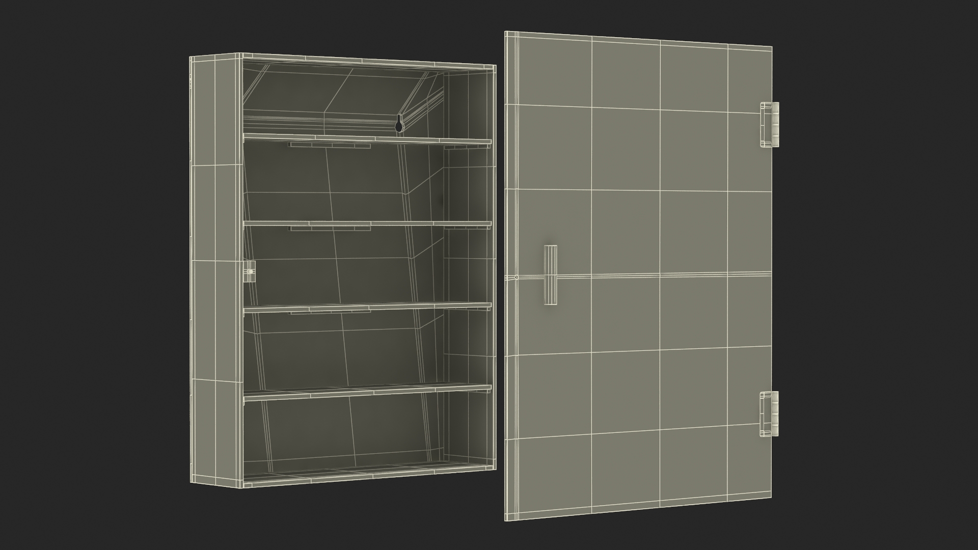 3D Display Rack Case Empty model