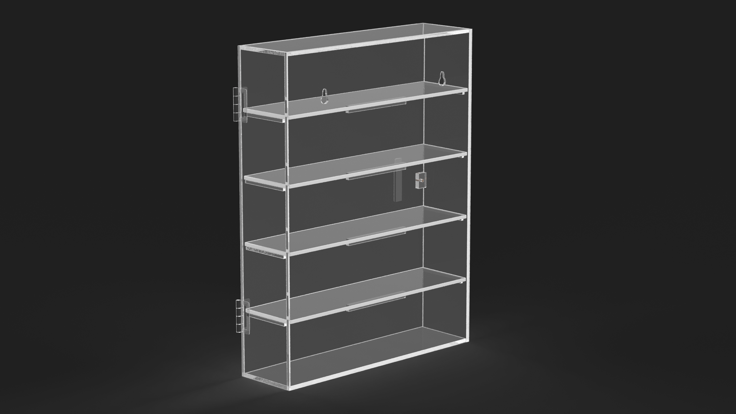 3D Display Rack Case Empty model