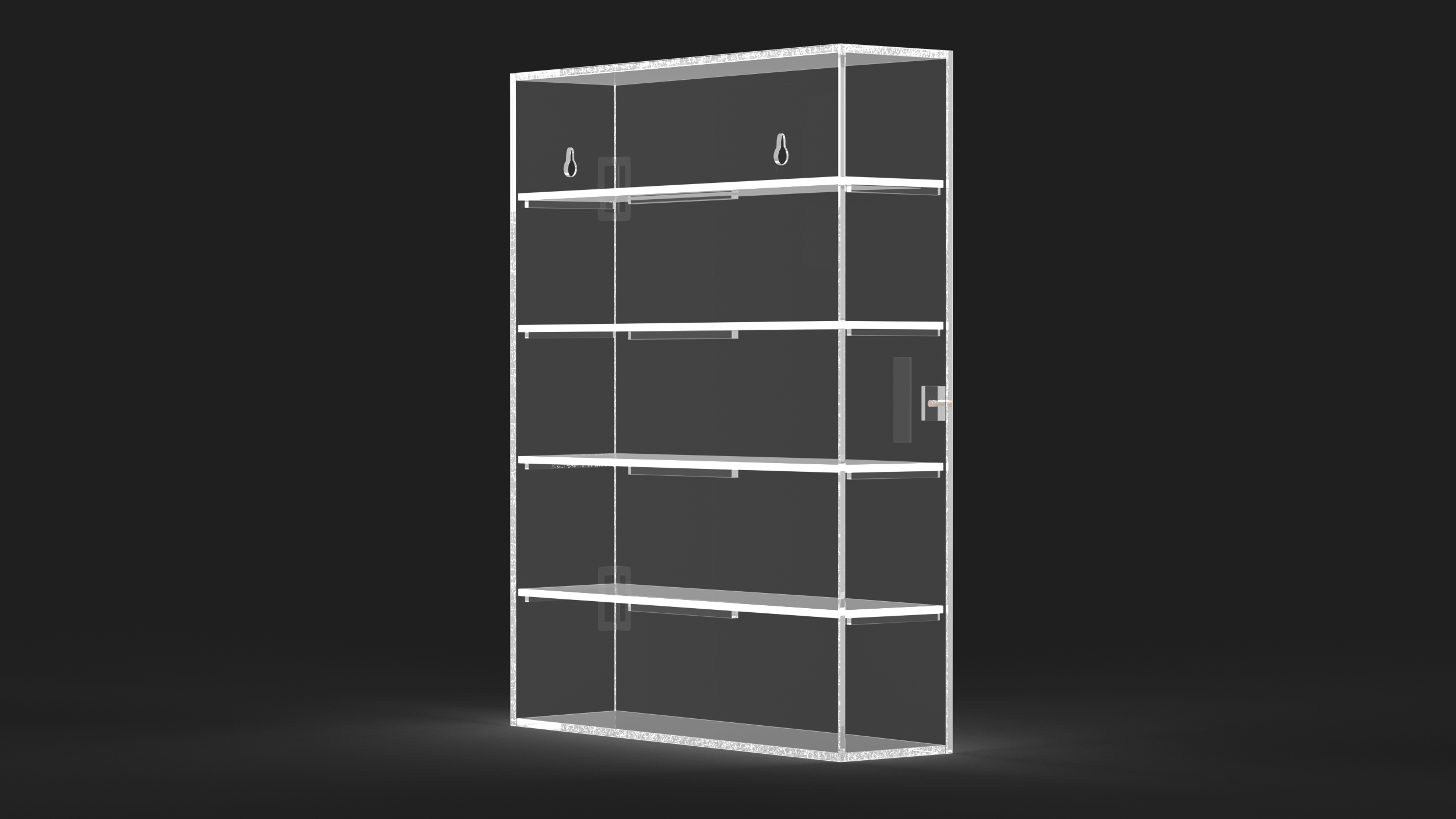 3D Display Rack Case Empty model