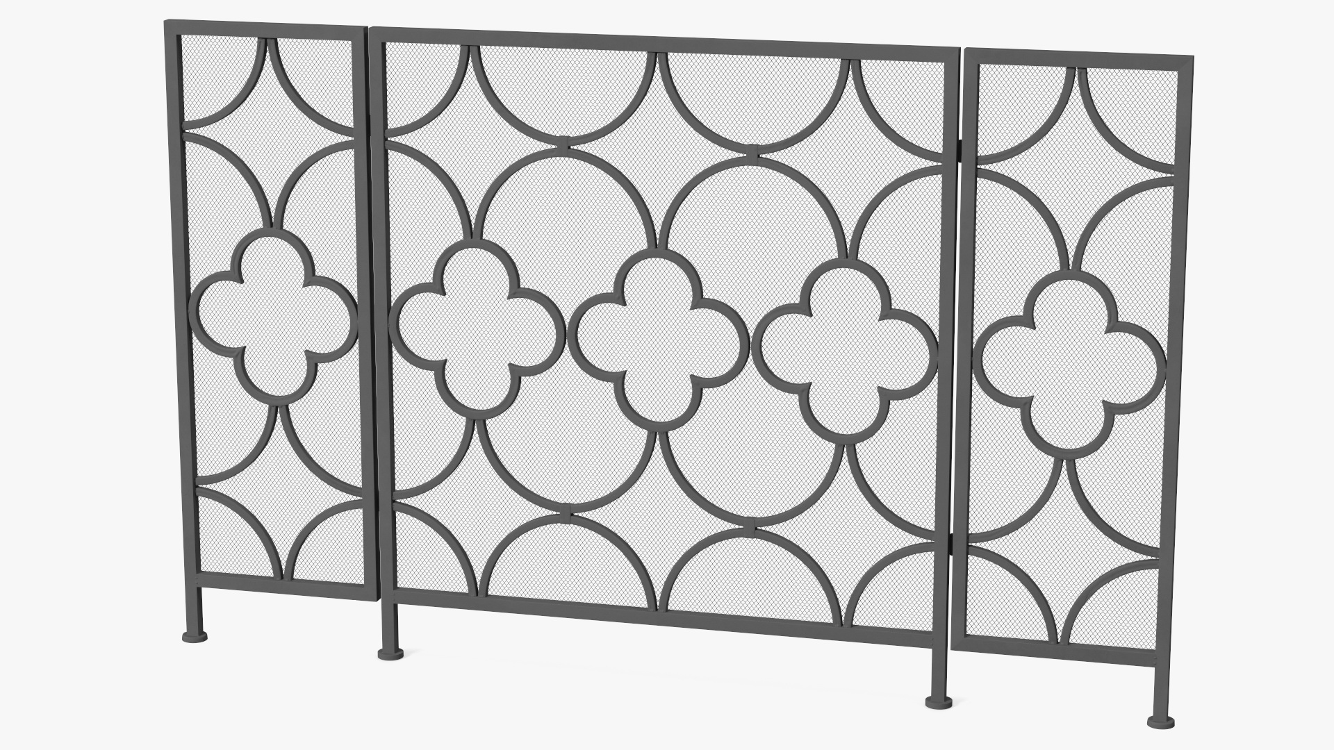 3D model Wrought Iron Decorative Fireplace Screen