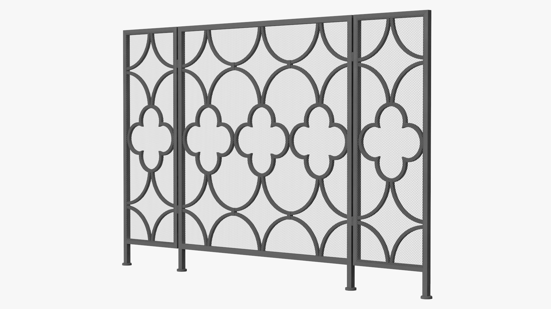 3D model Wrought Iron Decorative Fireplace Screen