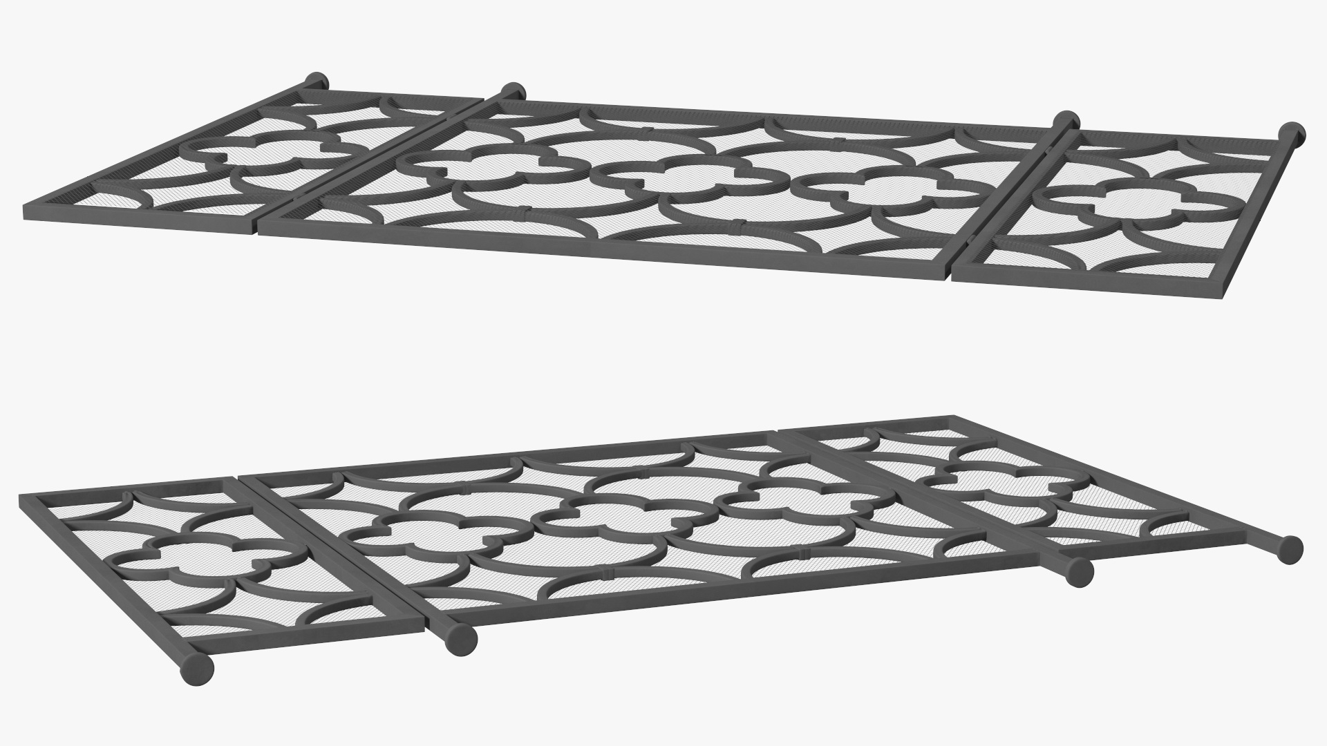 3D model Wrought Iron Decorative Fireplace Screen