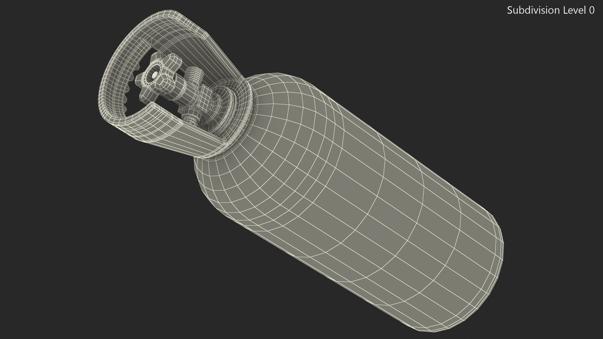 Co2 Balloon with Valve 3D