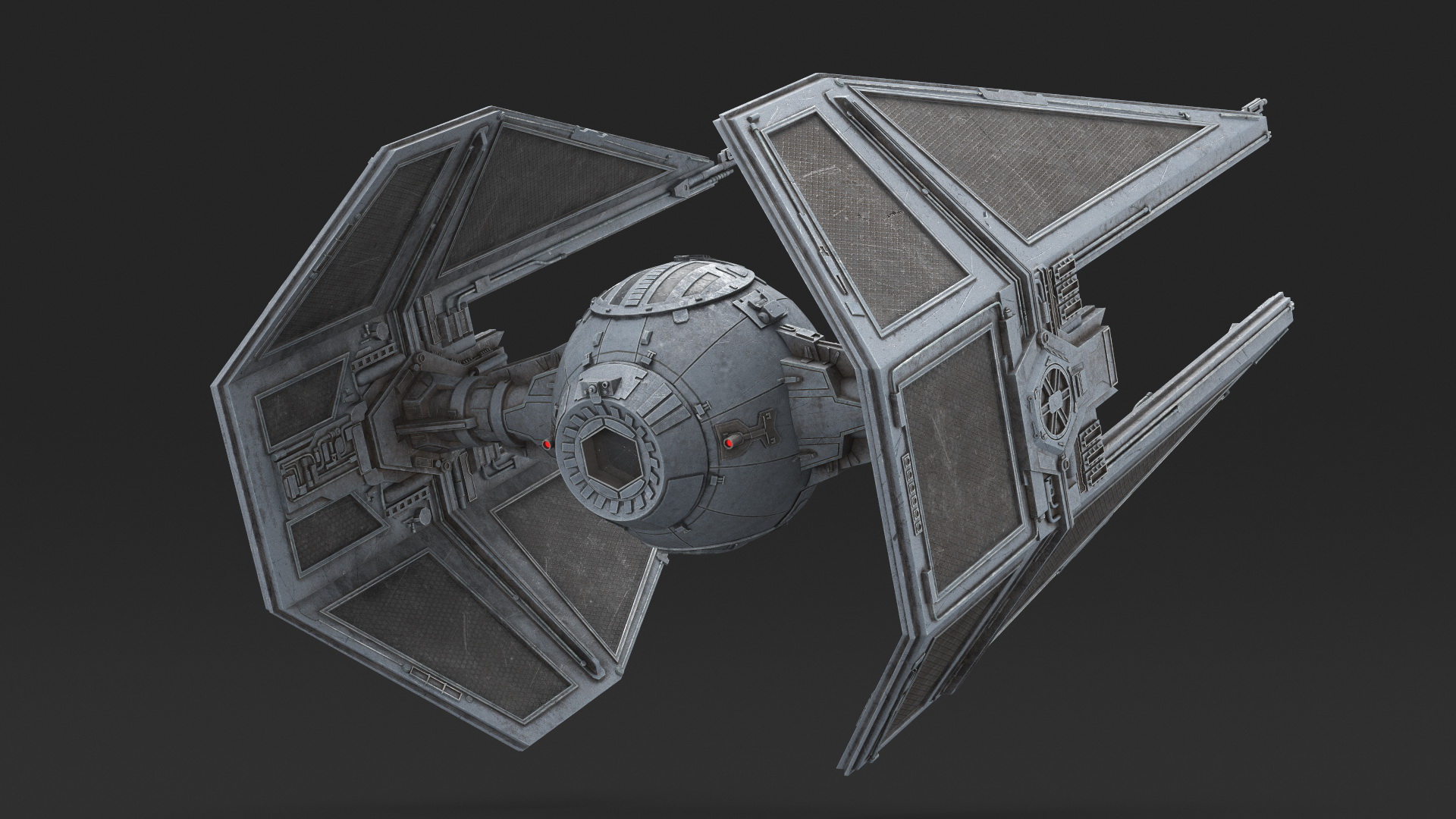 3D model Used Star Wars TIE Interceptor