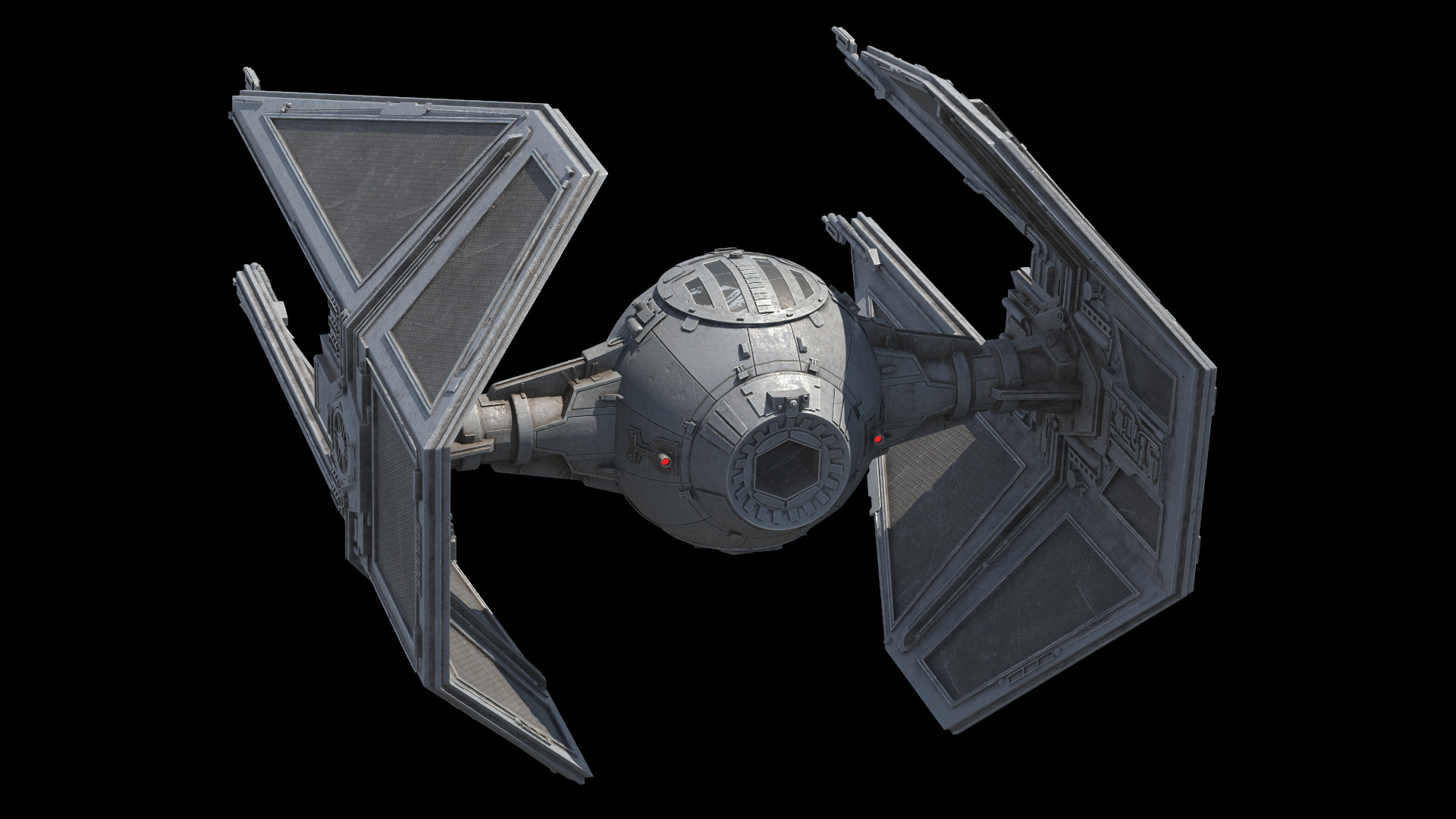 3D model Used Star Wars TIE Interceptor