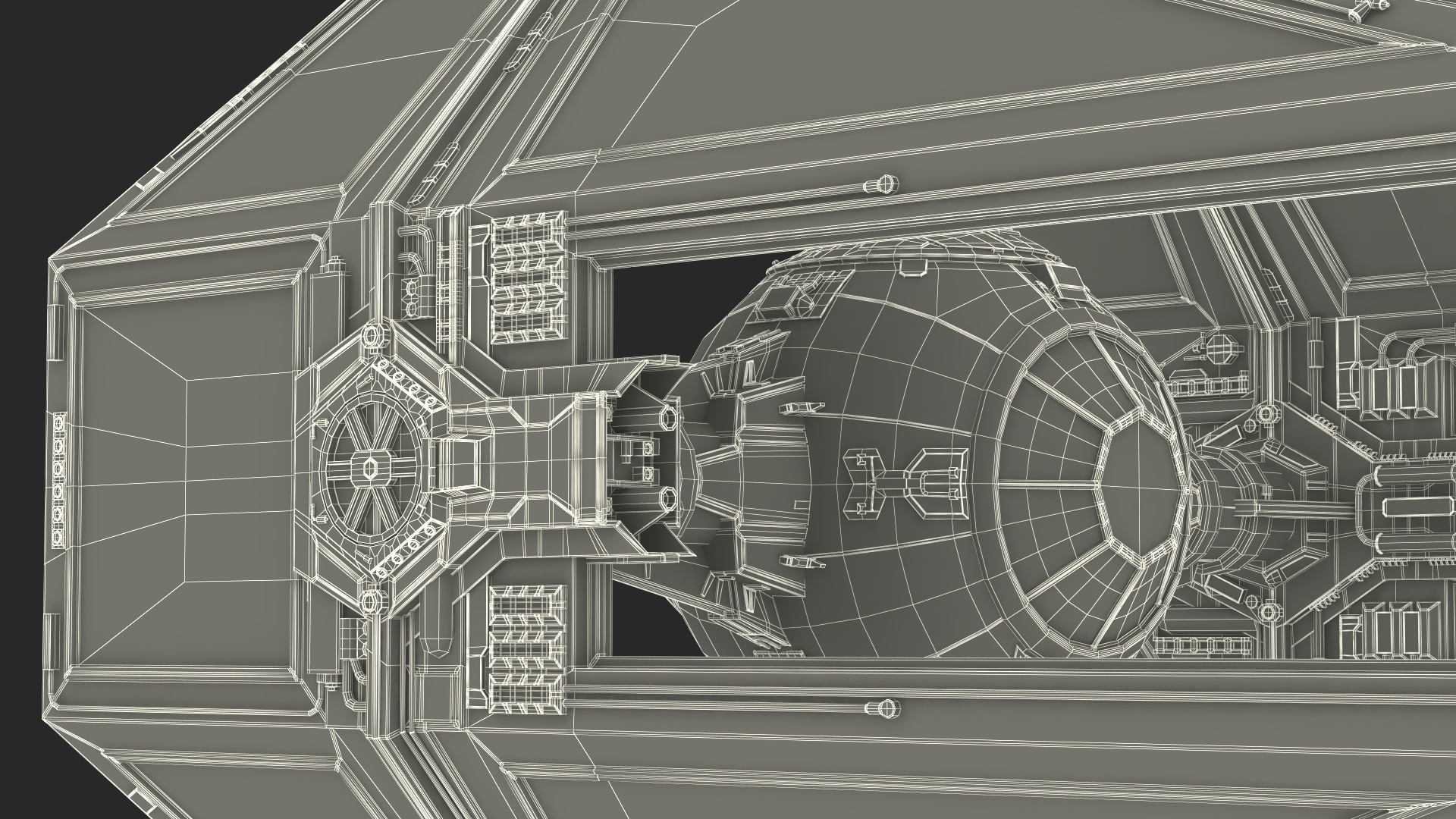 3D model Used Star Wars TIE Interceptor