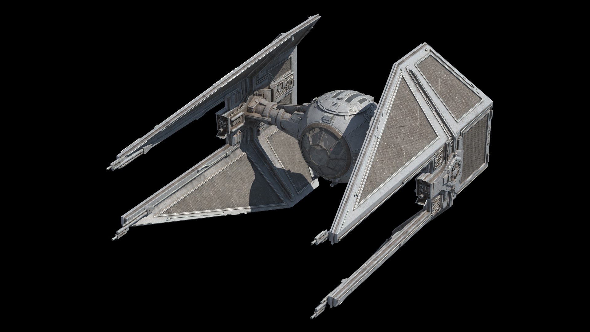 3D model Used Star Wars TIE Interceptor