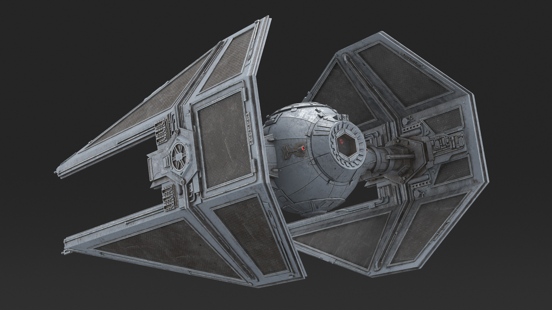 3D model Used Star Wars TIE Interceptor