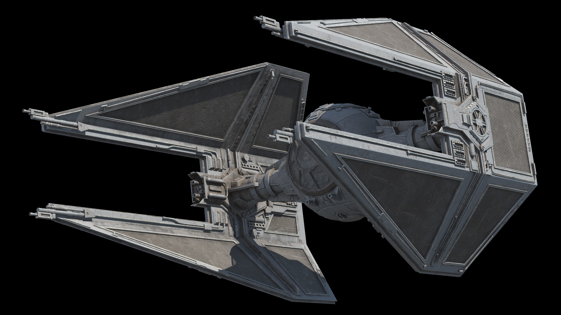 3D model Used Star Wars TIE Interceptor