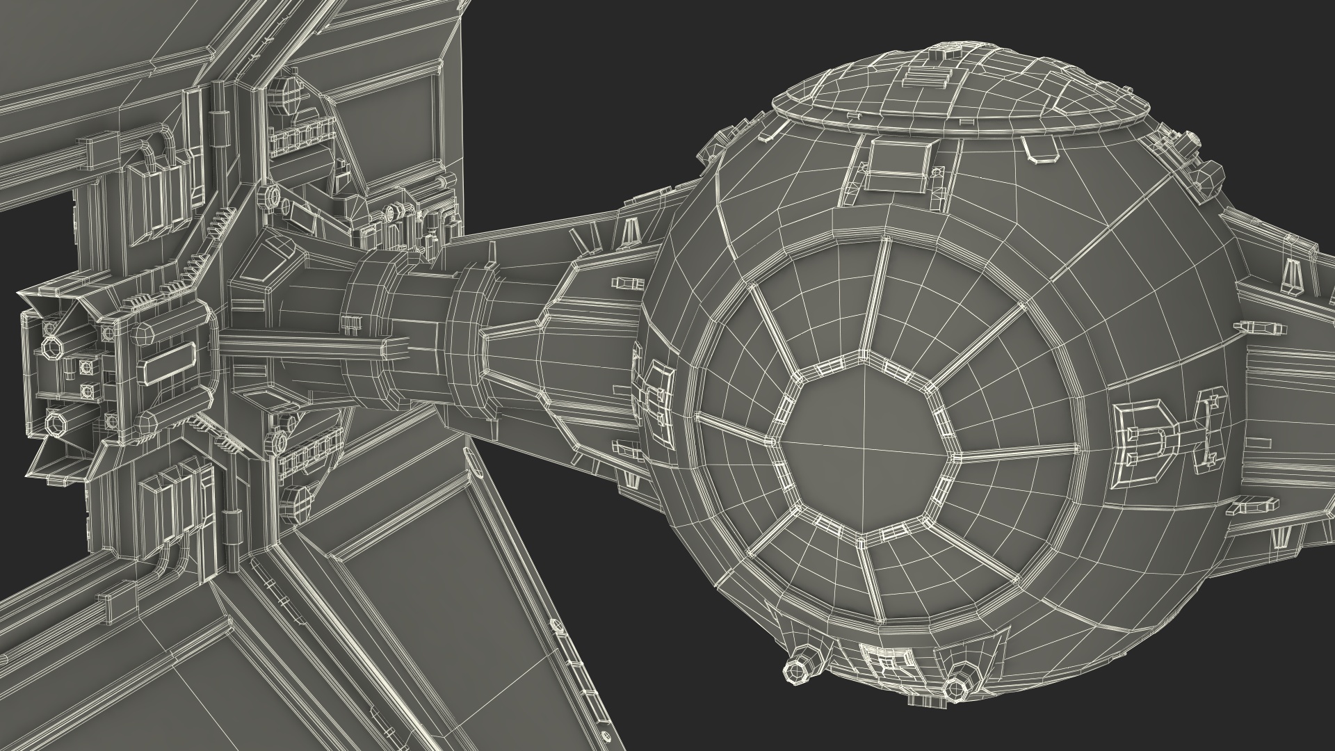 3D model Used Star Wars TIE Interceptor