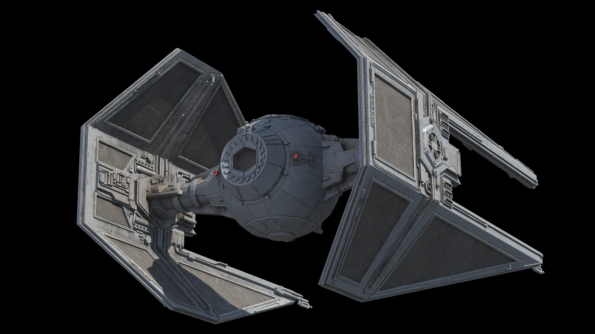 3D model Used Star Wars TIE Interceptor