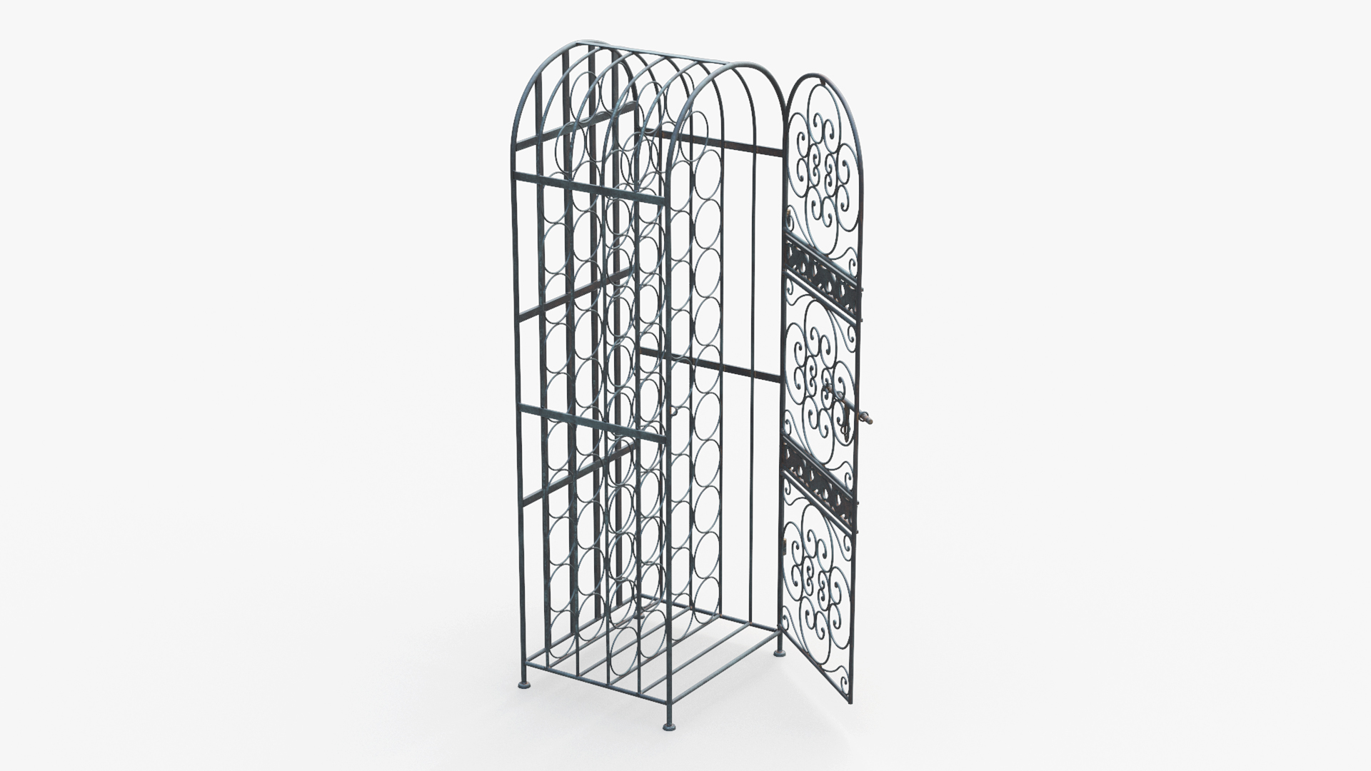 3D Wine Storage Rack Old Open