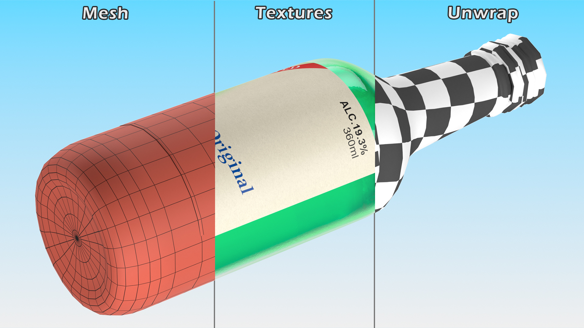 3D Alcoholic Beverage model