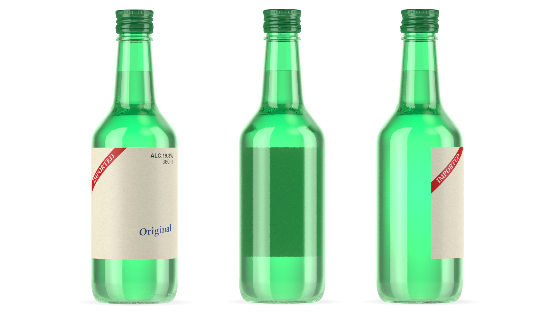 3D Alcoholic Beverage model