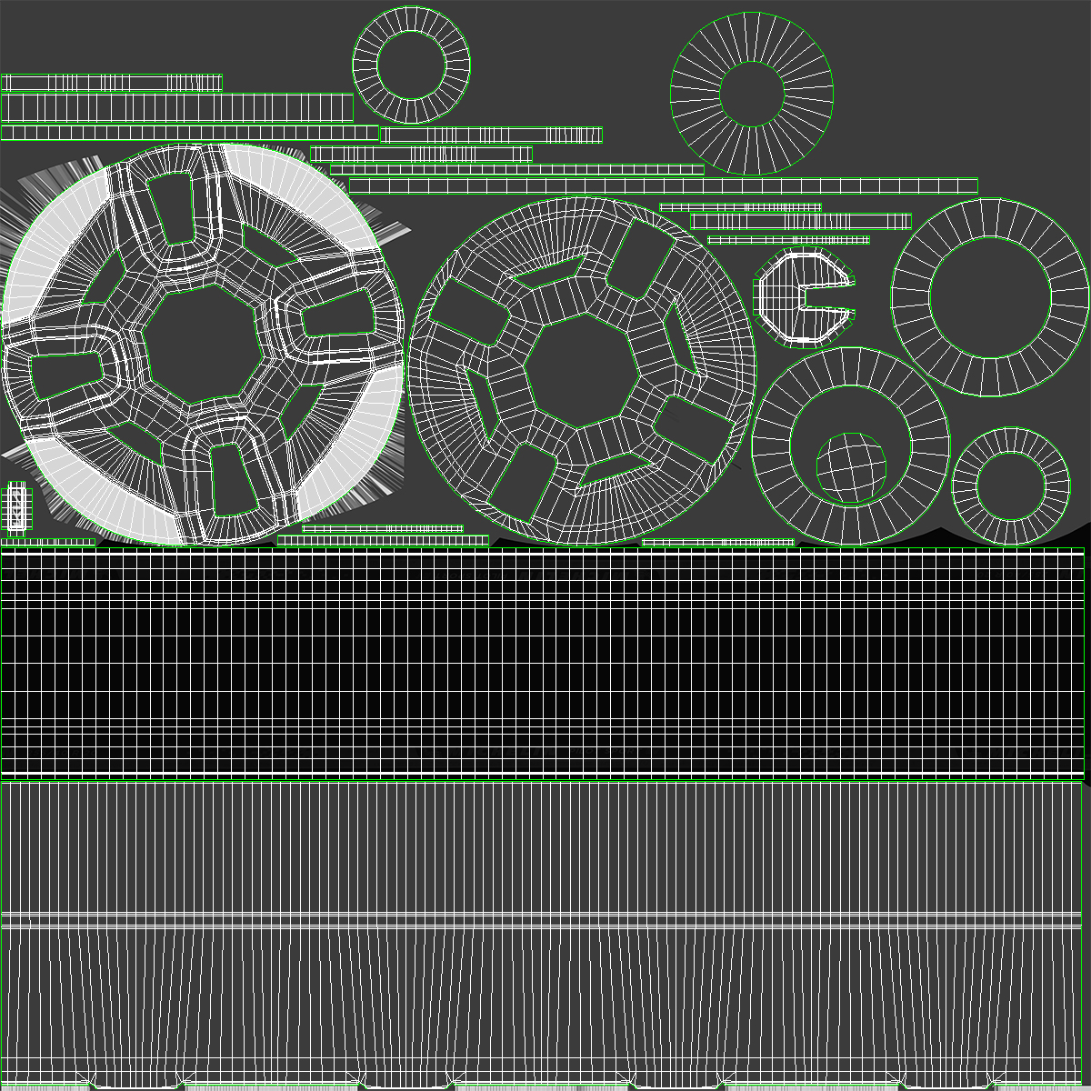 KIA Automobile Wheel and Suspension Assembly 3D model