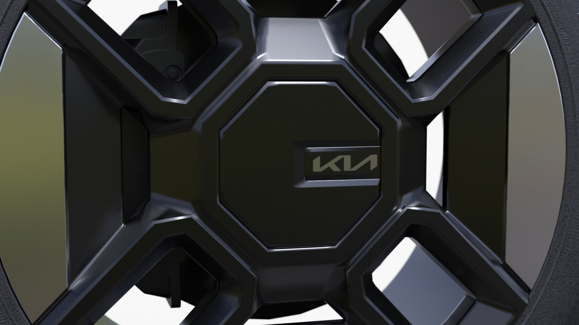 KIA Automobile Wheel and Suspension Assembly 3D model