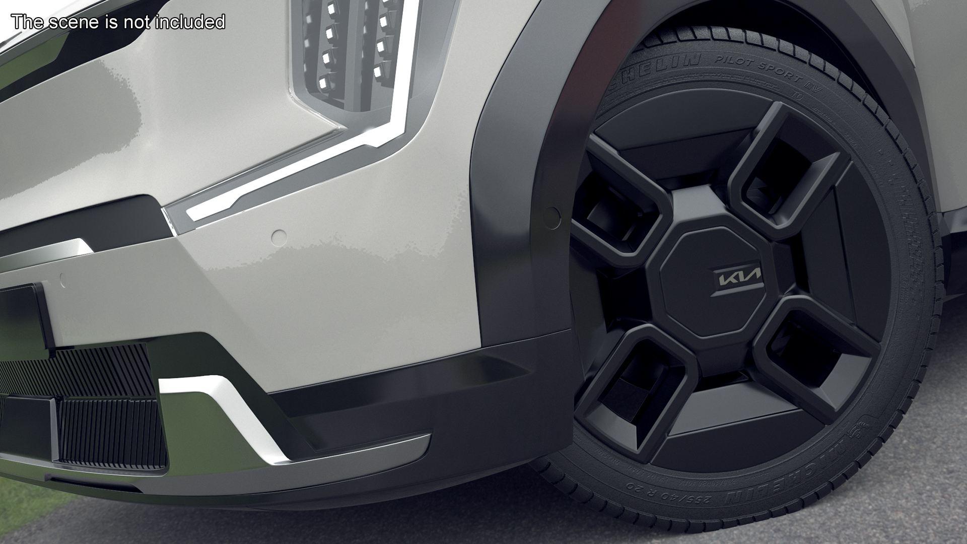 KIA Automobile Wheel and Suspension Assembly 3D model