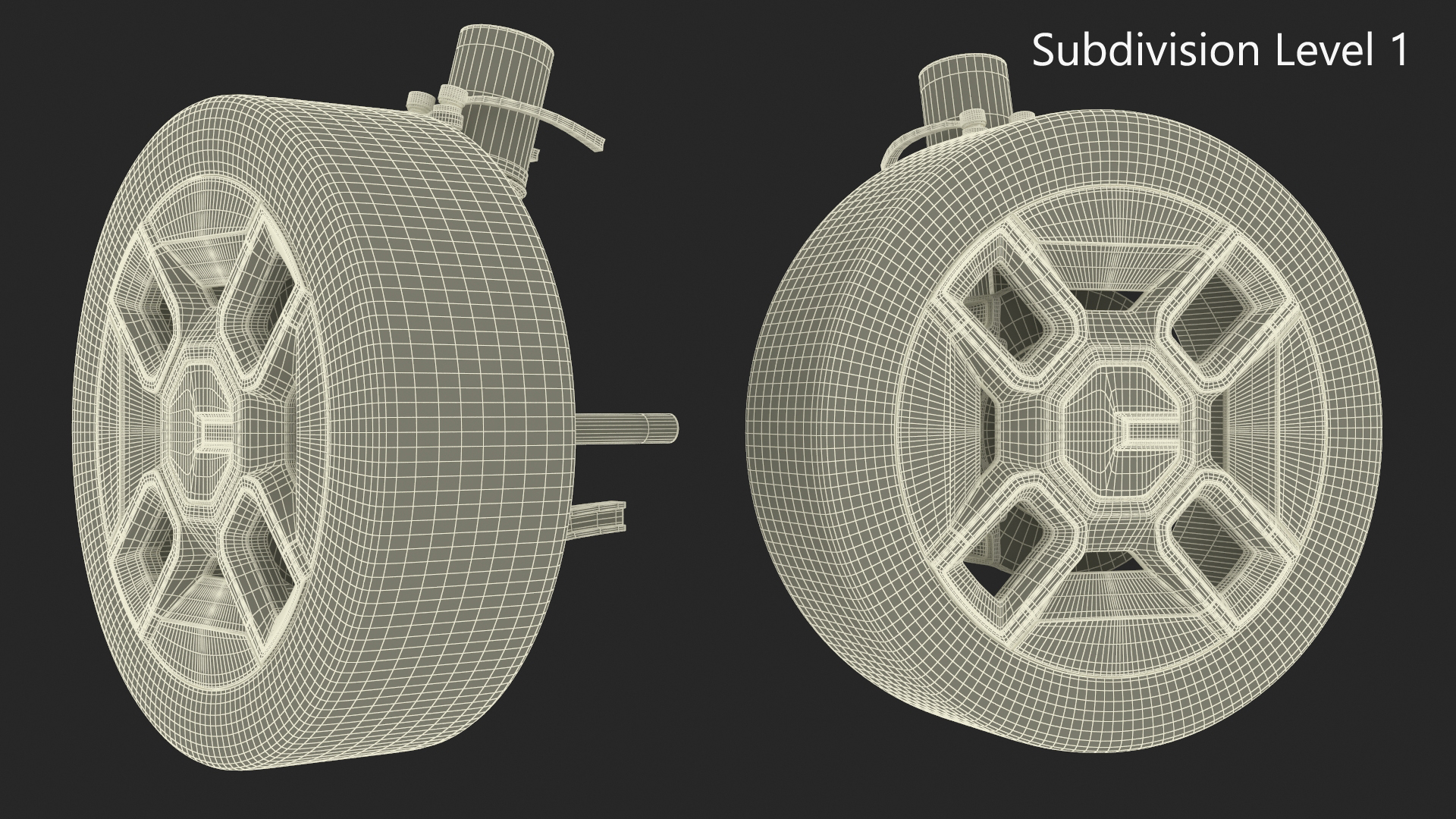 KIA Automobile Wheel and Suspension Assembly 3D model