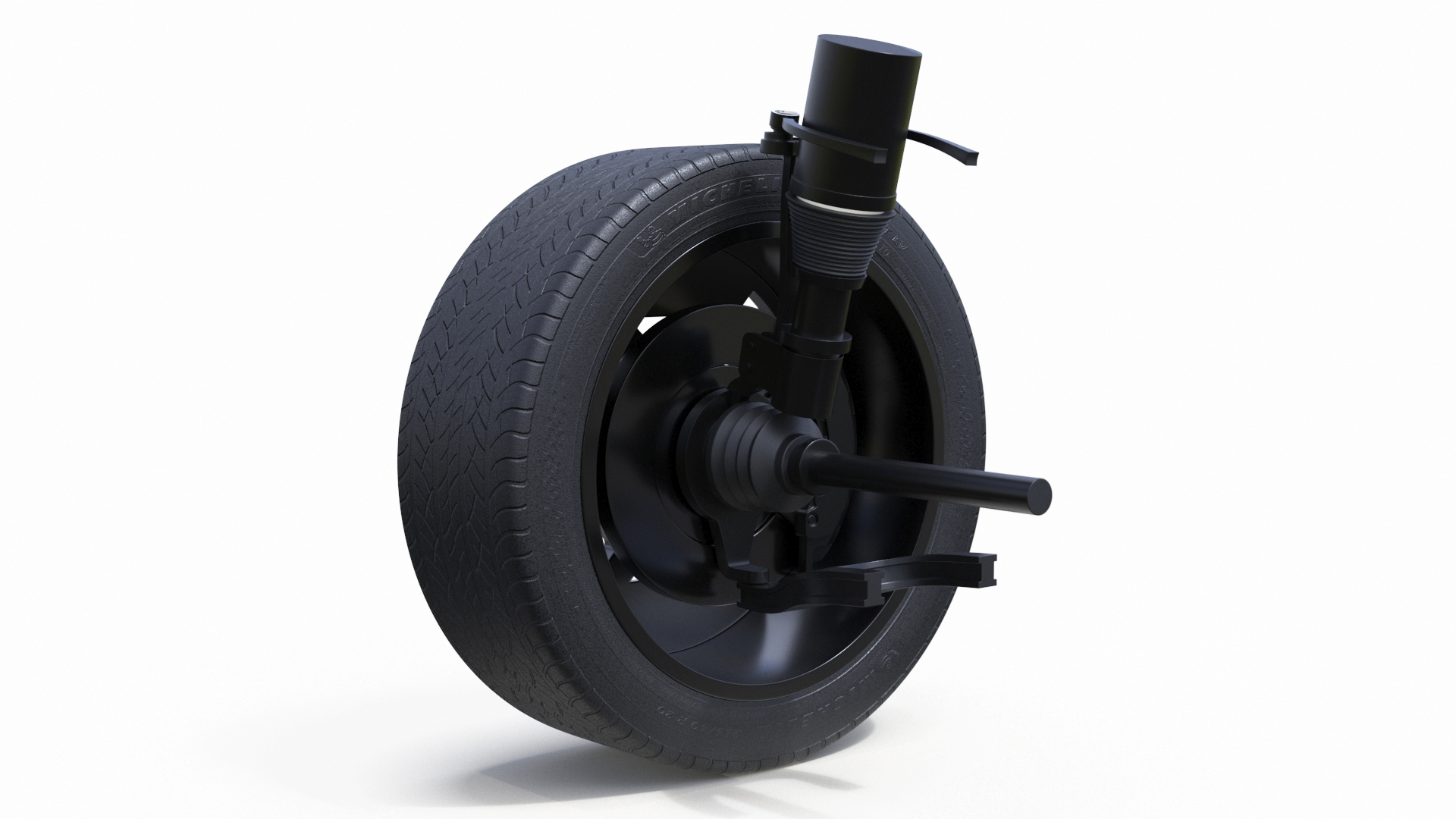 KIA Automobile Wheel and Suspension Assembly 3D model