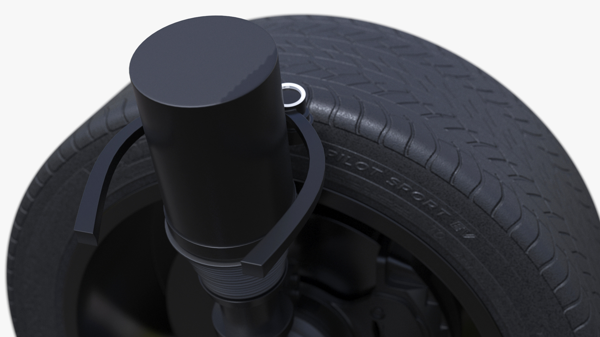 KIA Automobile Wheel and Suspension Assembly 3D model