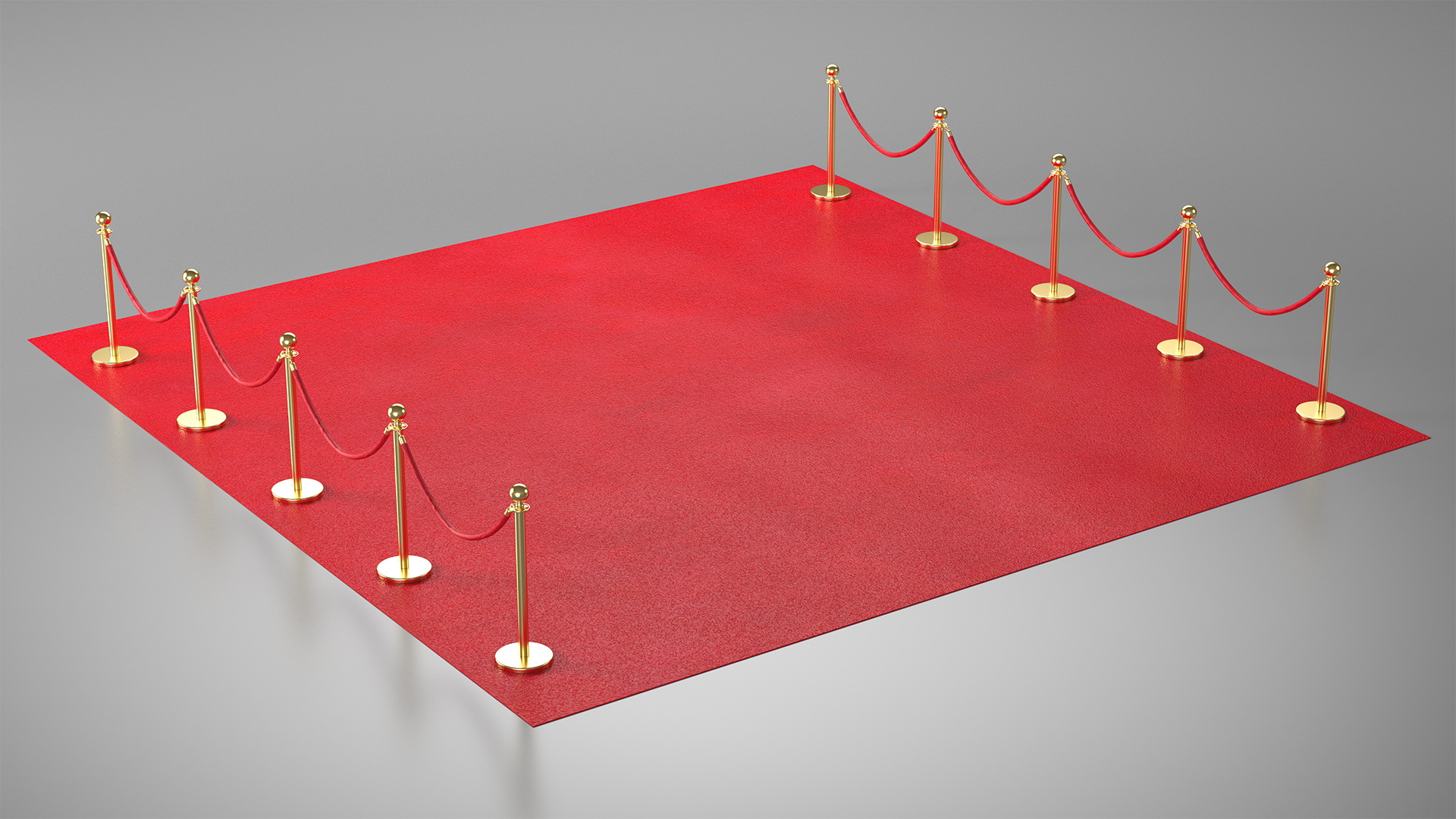 3D Red Carpet Scene