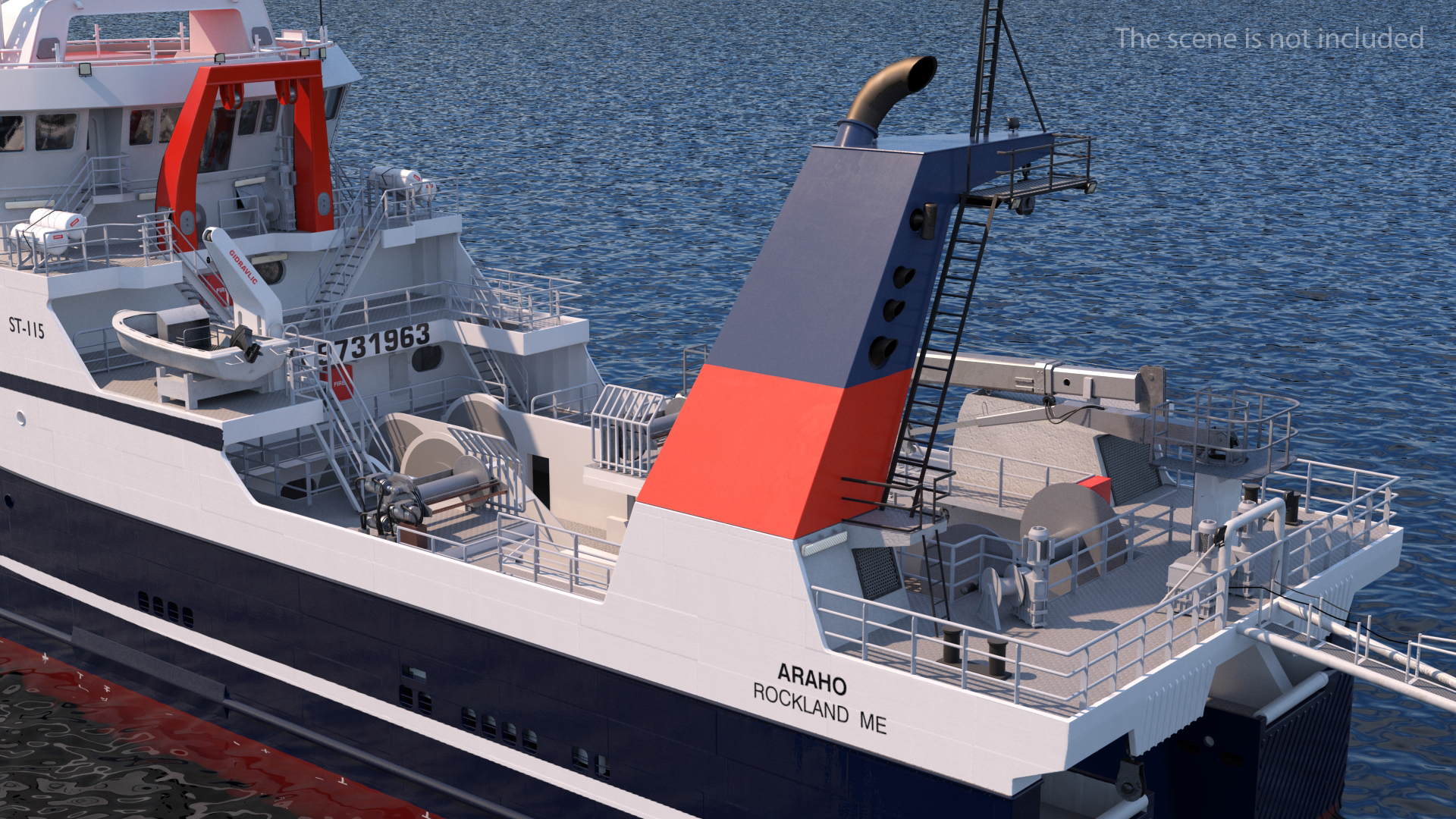 ARAHO Freezer Processor Factory Trawler 3D model