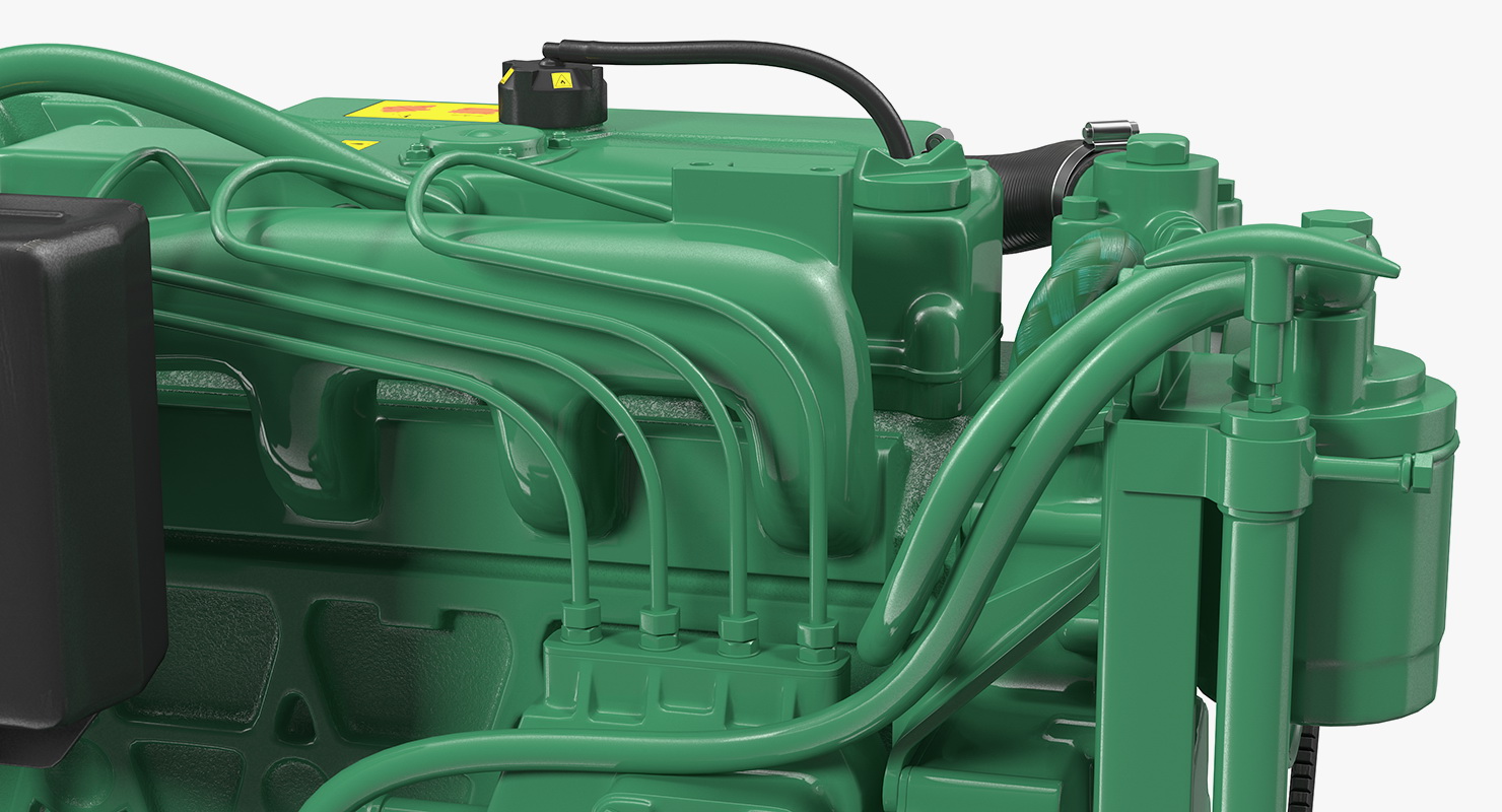 3D model Marine Diesel Engine