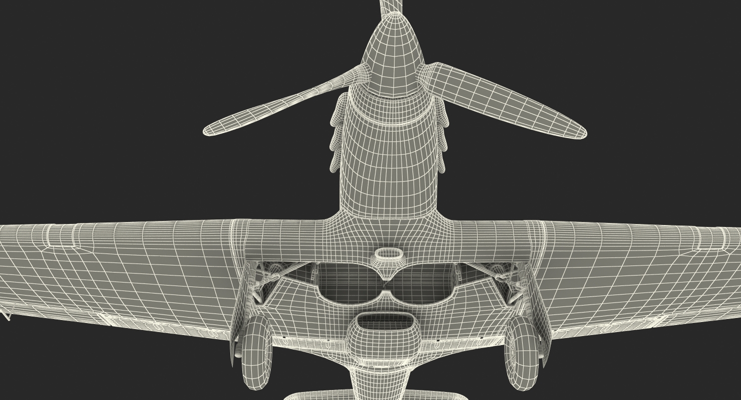 3D Hawker Hurricane Weathered