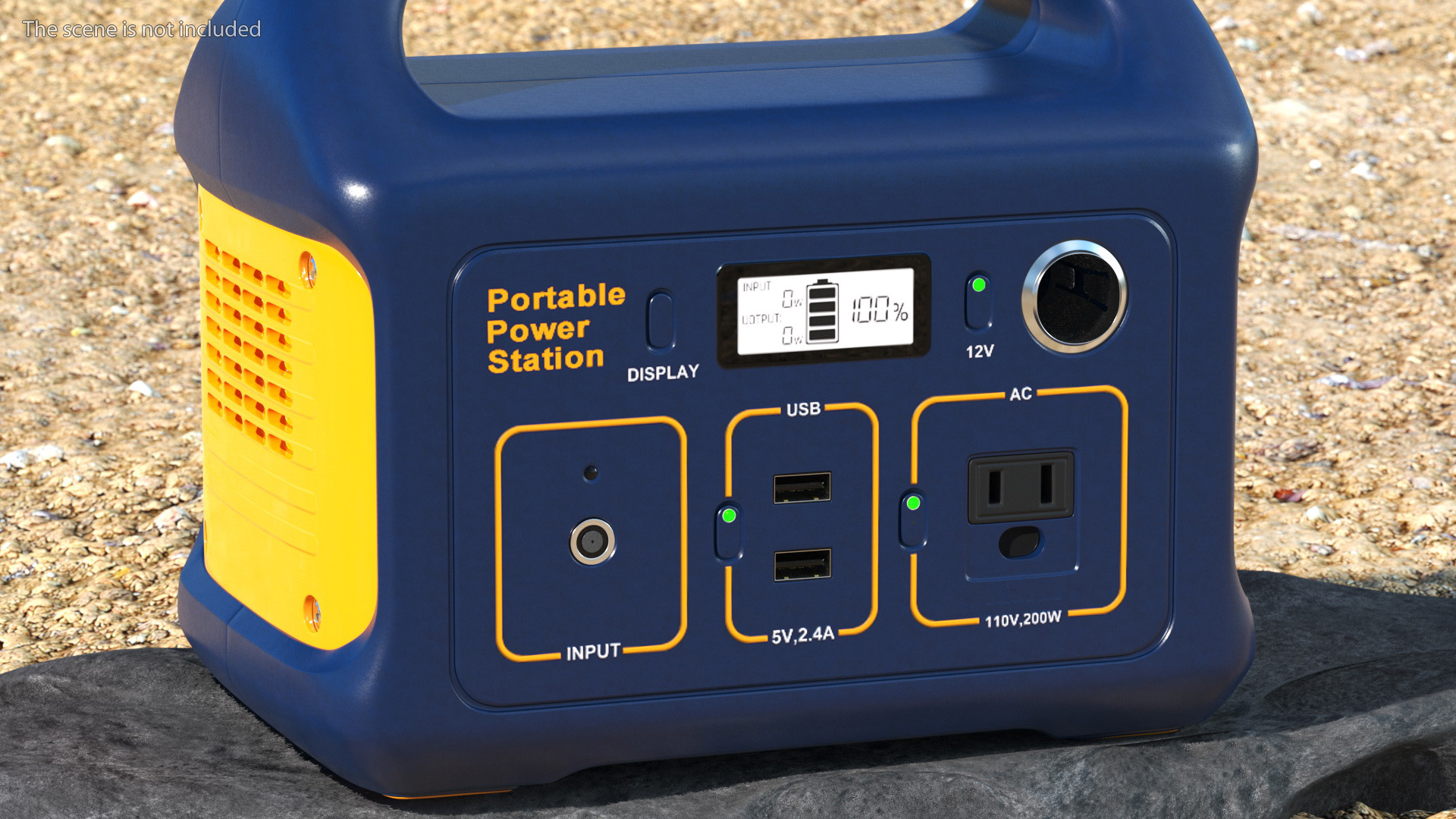 3D High Capacity Portable Power Station