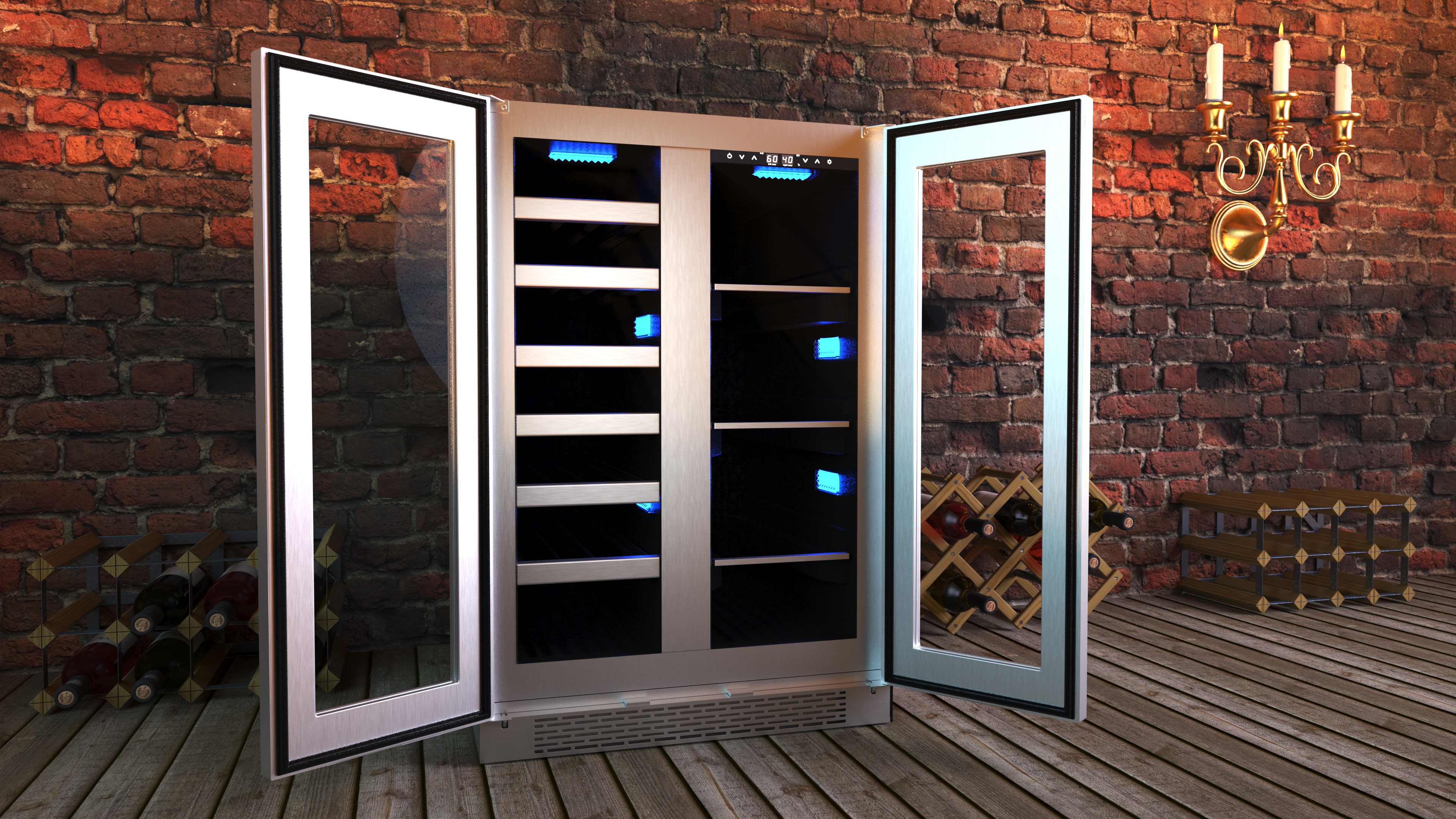 Wine Cooler Compact Dual Zone 3D model