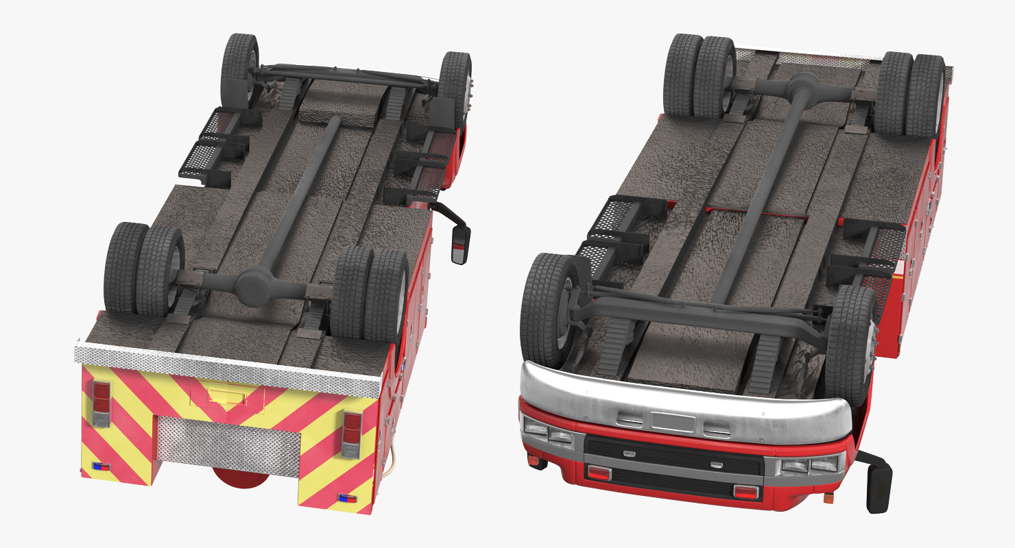 Old Fire Truck 3D model