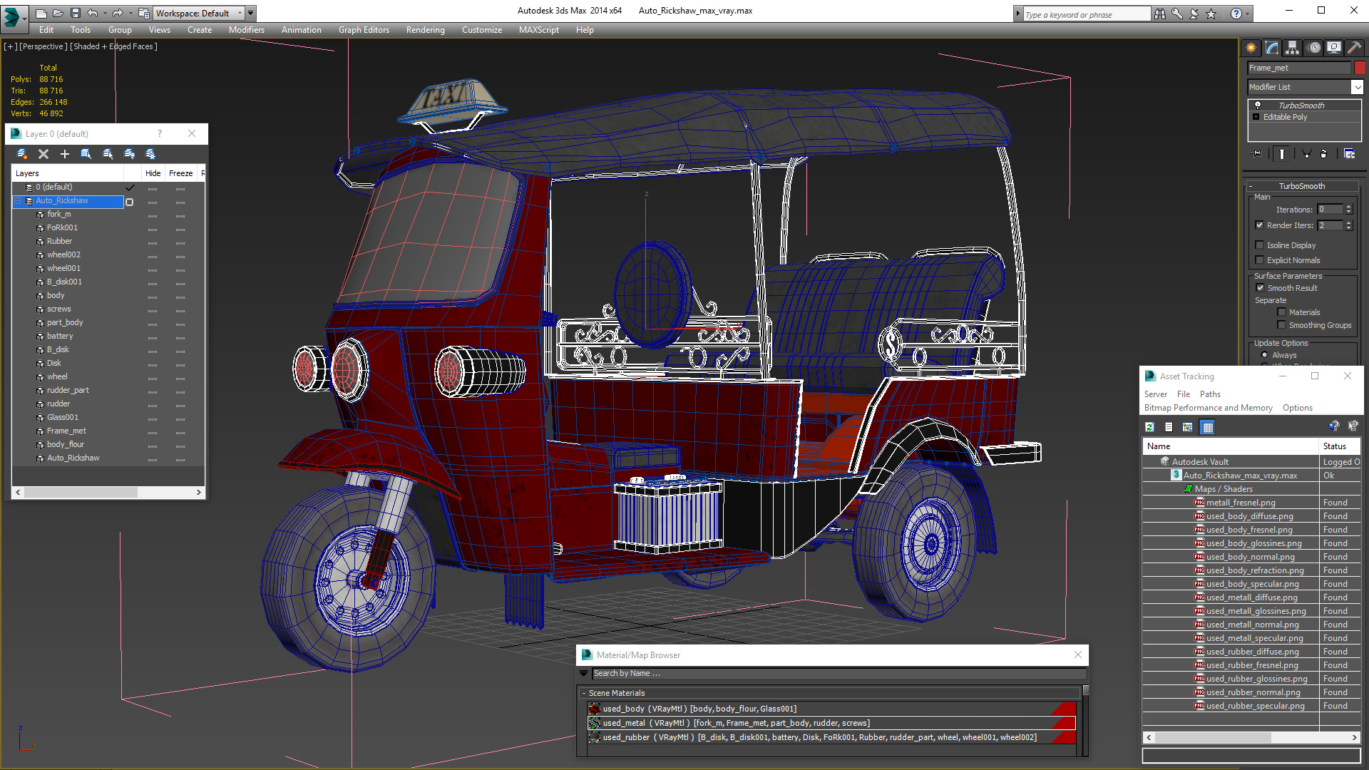 3D Auto Rickshaw model