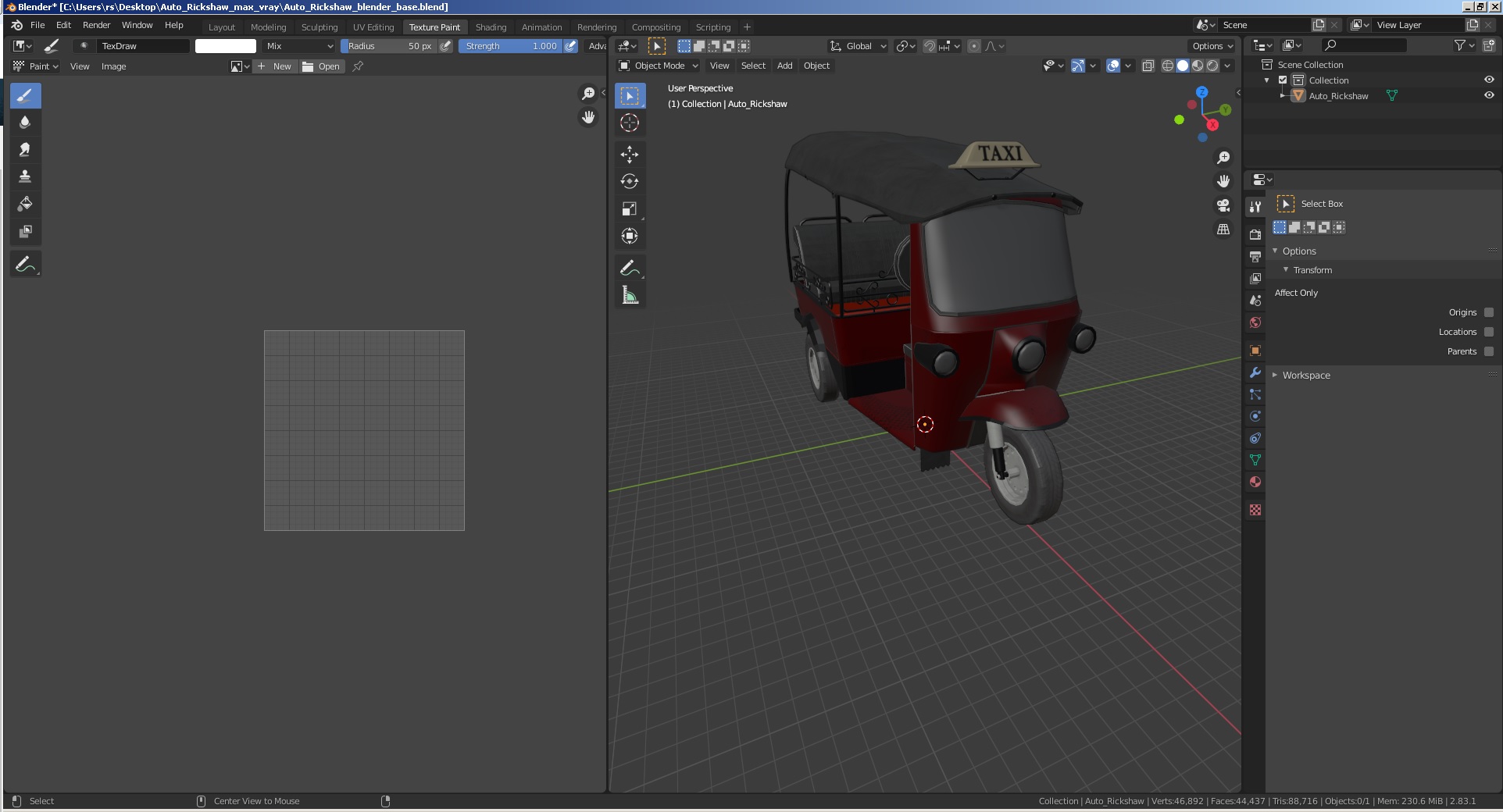 3D Auto Rickshaw model