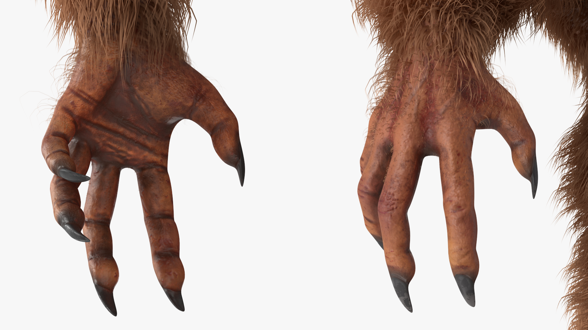 3D model Sasquatch Rigged Fur