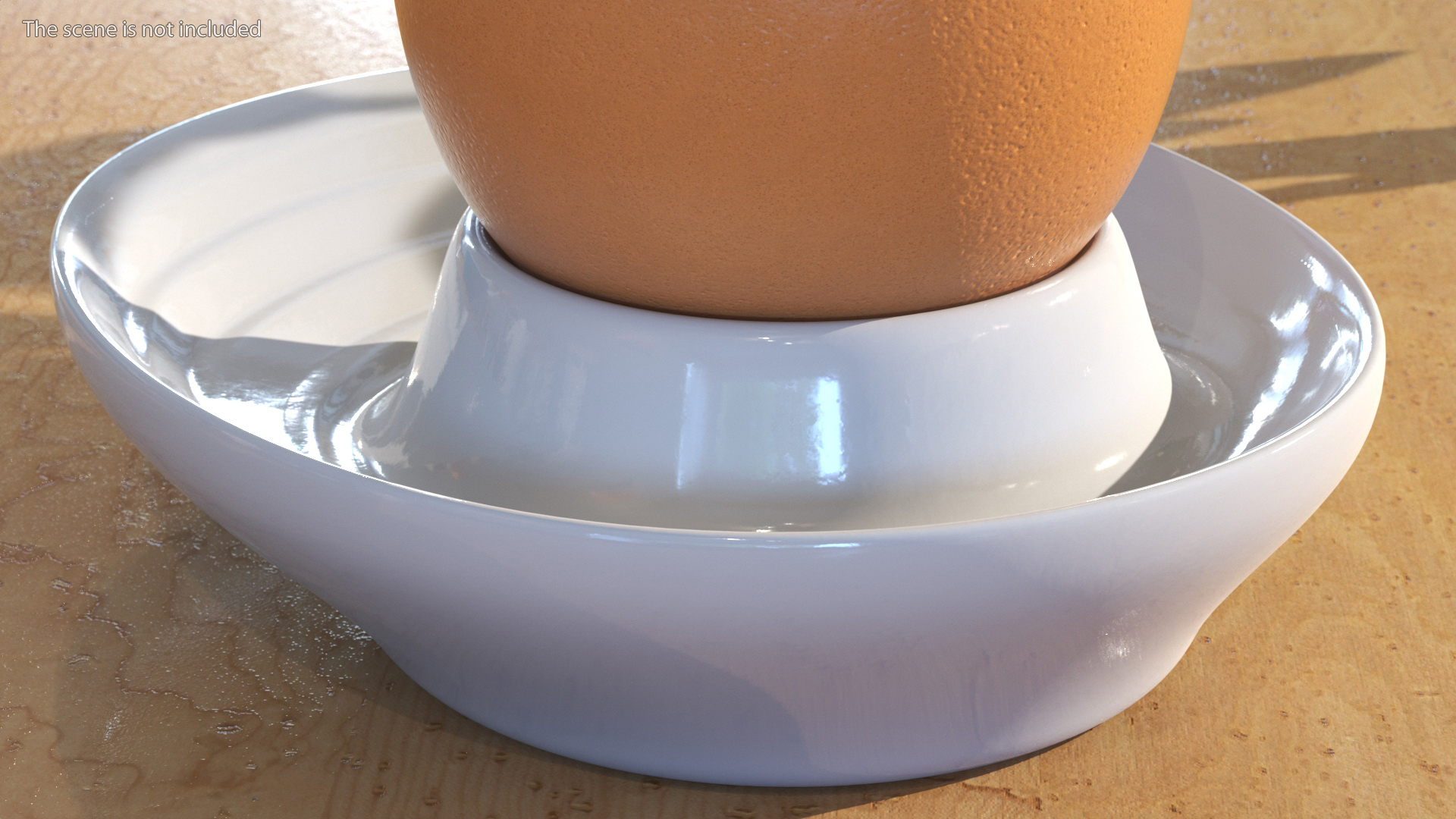 Flat Egg Cup 3D