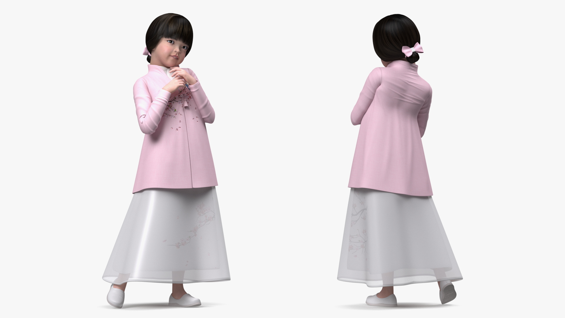 3D Shy Chinese Baby Girl