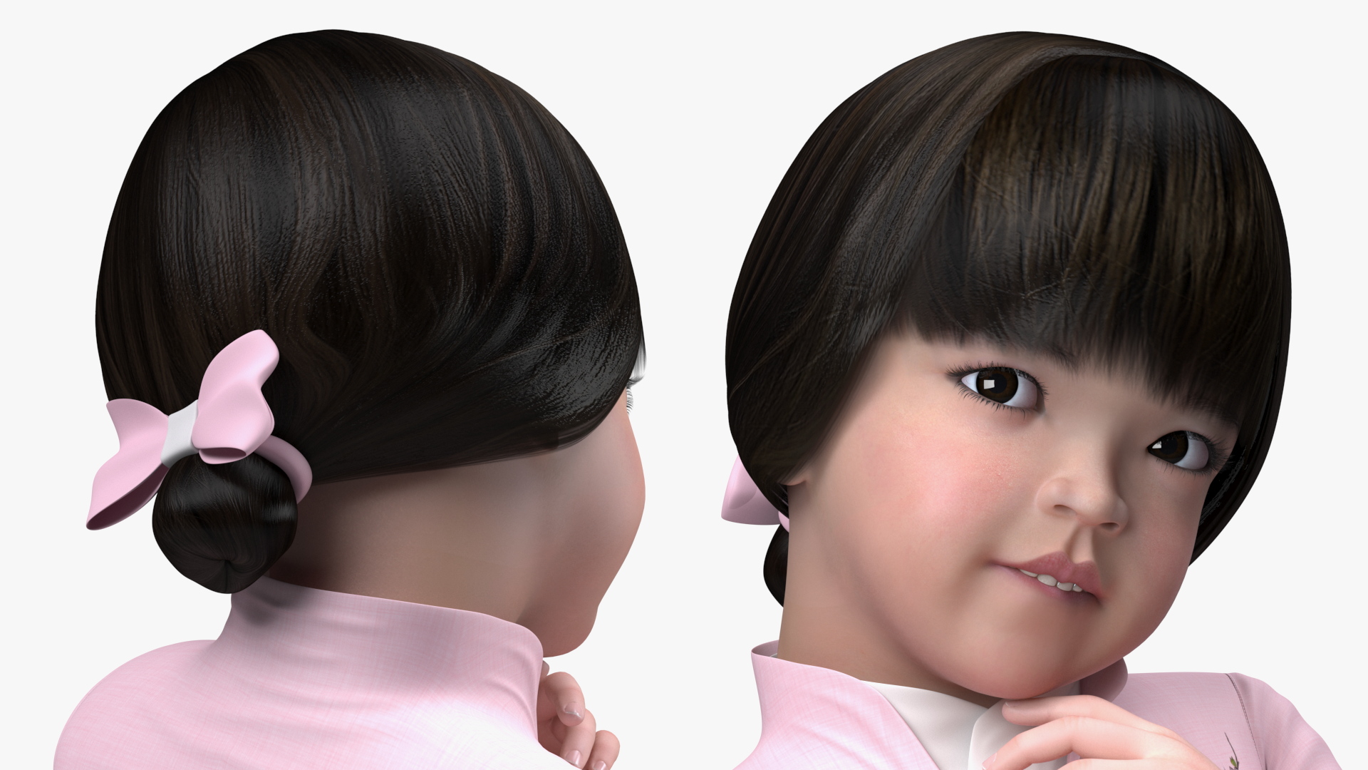 3D Shy Chinese Baby Girl