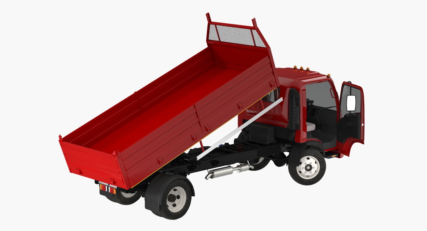 Dropside Truck Generic Rigged 3D model