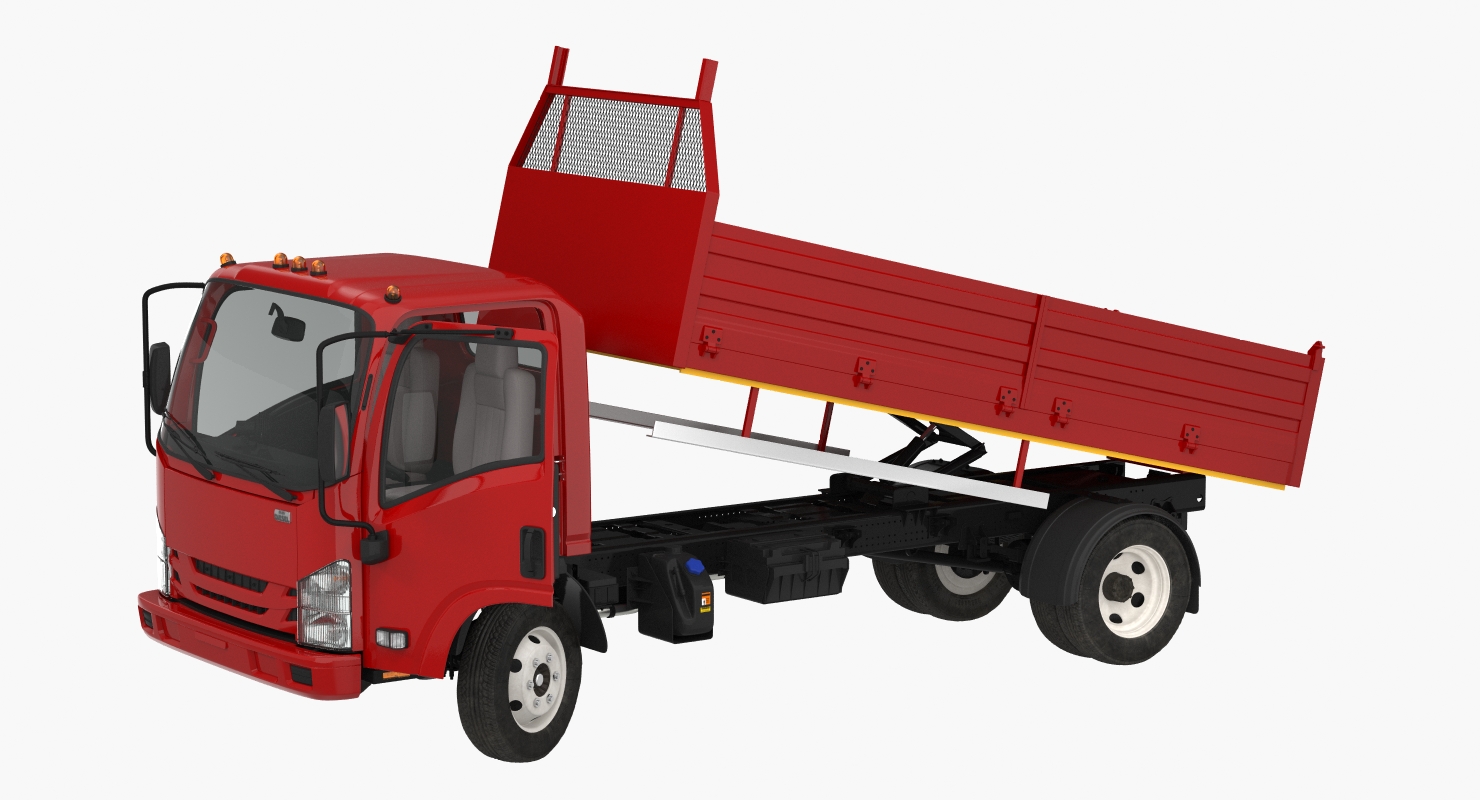 Dropside Truck Generic Rigged 3D model