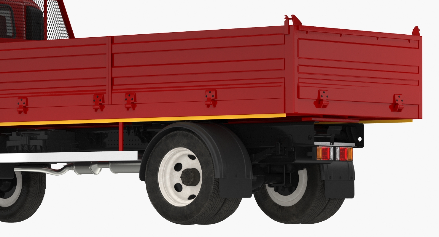 Dropside Truck Generic Rigged 3D model