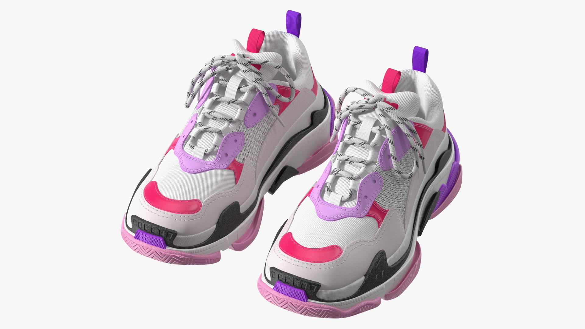 Ugly Sneakers Multicolor 3D model