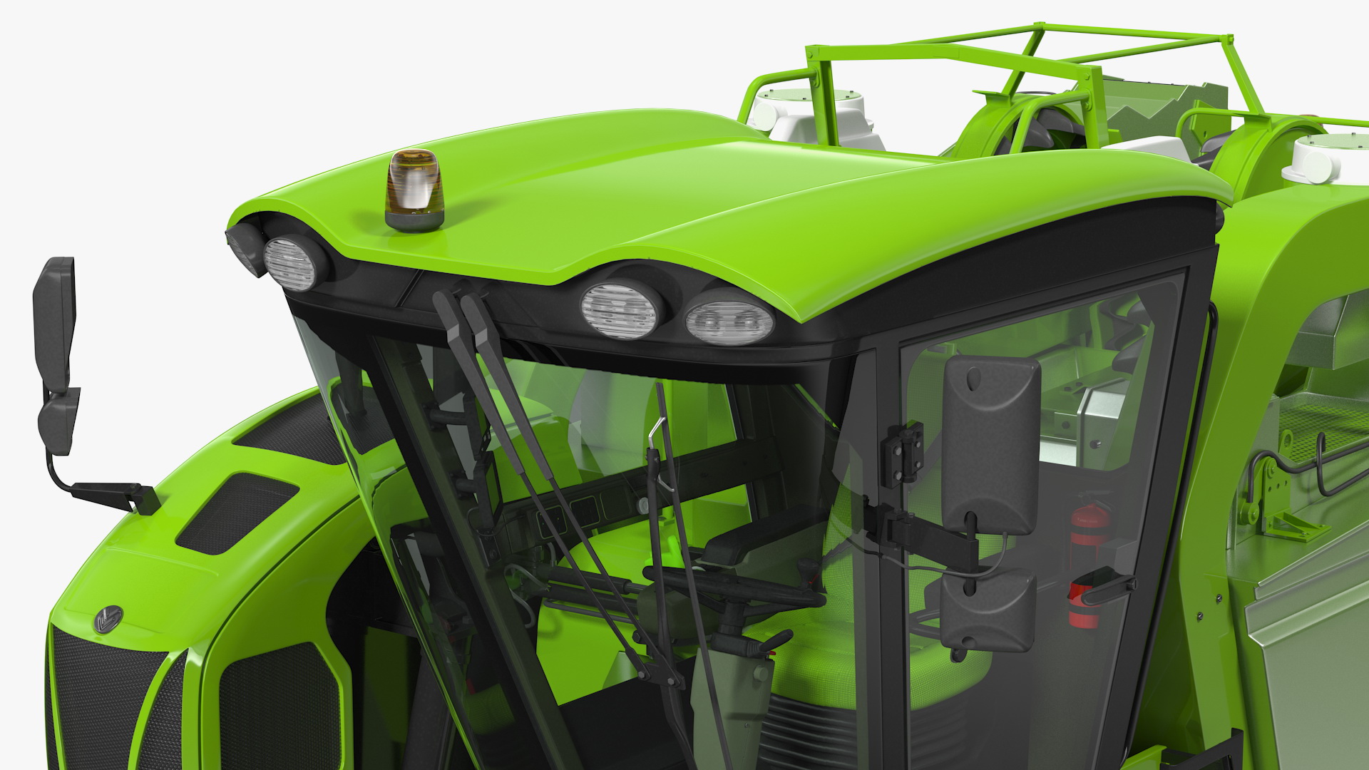 Grape Harvester Rigged 3D