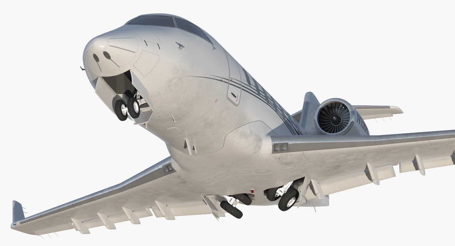 3D Bombardier Challenger 604 Business Jet Generic 2 model